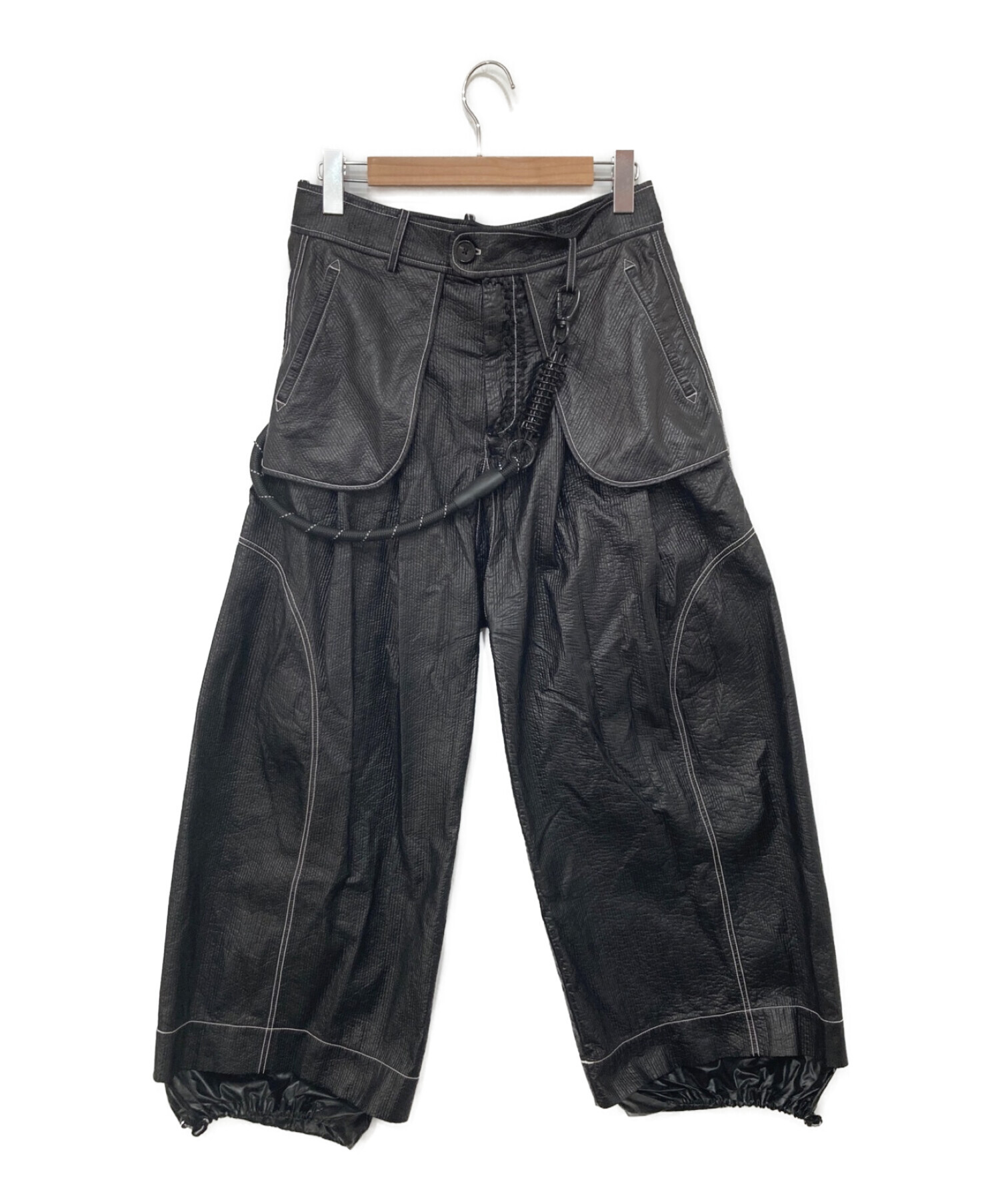 NUTEMPEROR WIDE PU LEATHER PANTSナットエンペラー