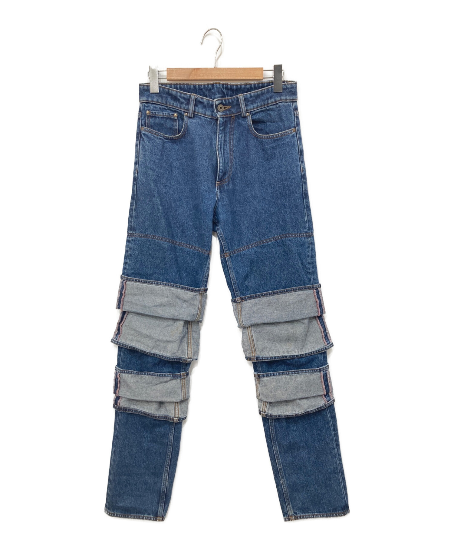 y/project layered denim jeansjeanpaulgaultie