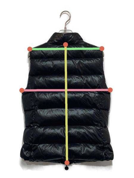 中古・古着通販】MONCLER (モンクレール) ダウンベスト ブラック