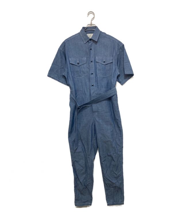 中古・古着通販】HYKE (ハイク) 5CHAMBRAY OVERALL ネイビー サイズ:S