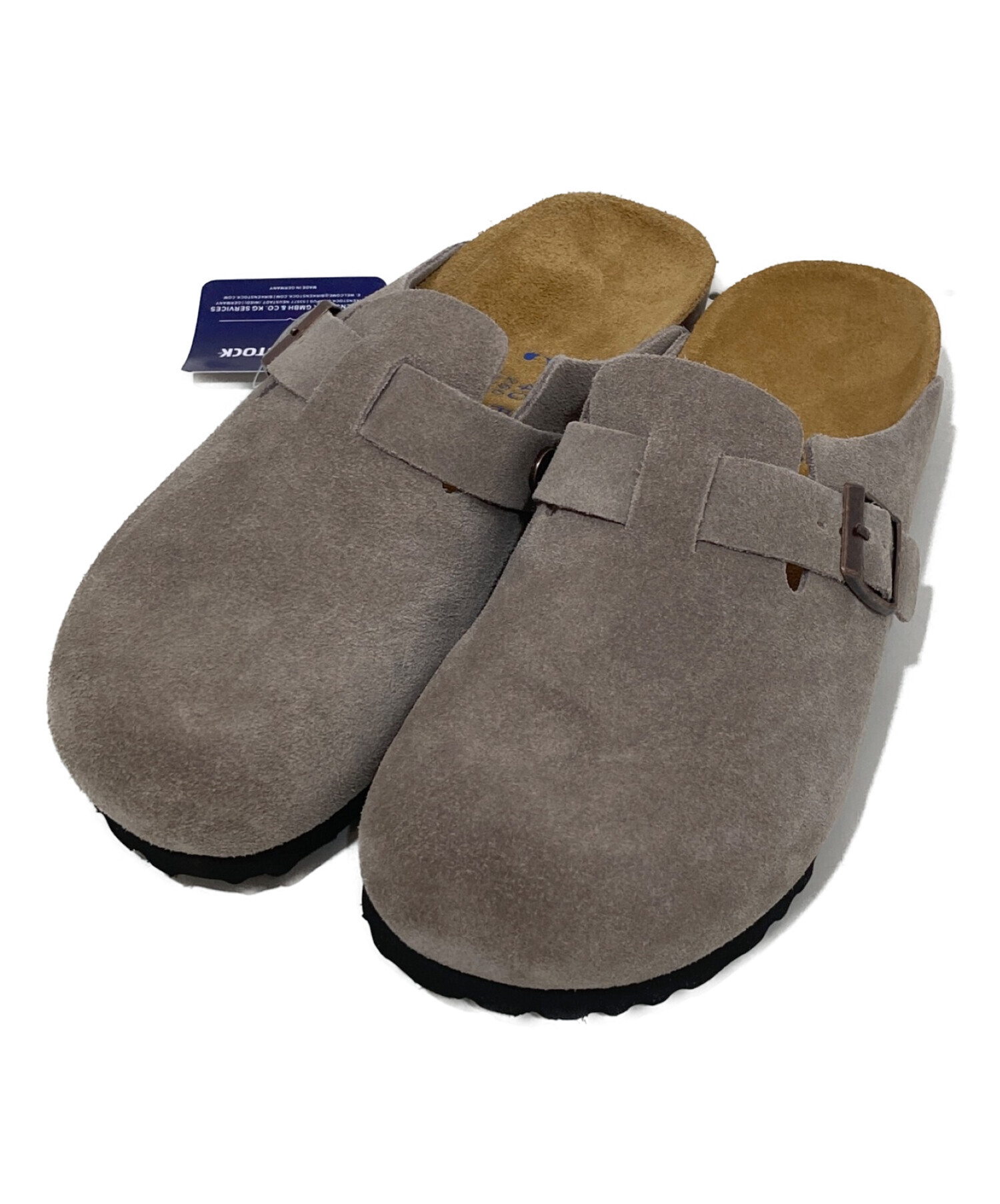 BIRKENSTOCK (ビルケンシュトック) ボストン スエードクロッグサンダル ブラウン サイズ:26 未使用品