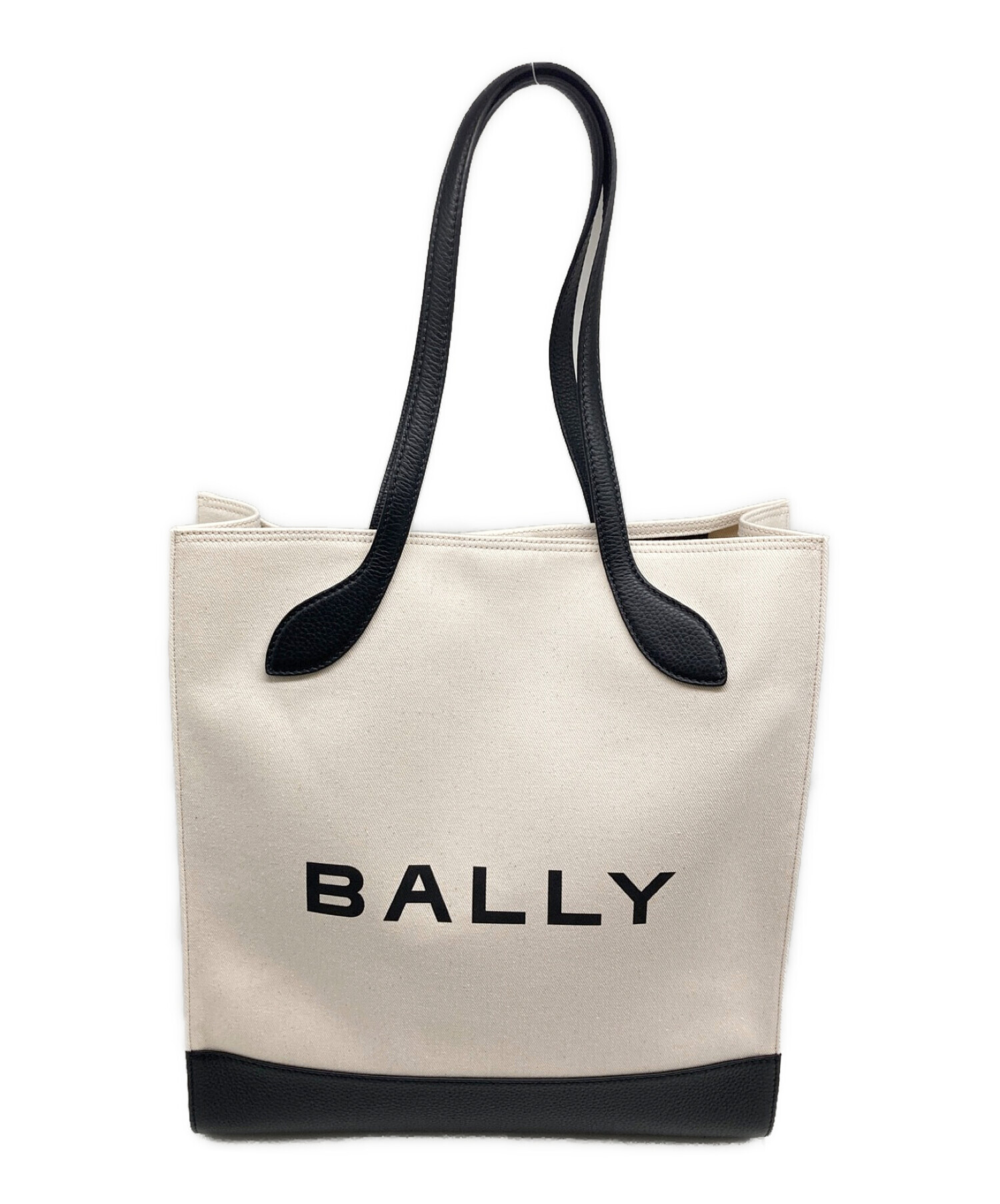 BALLY (バリー) Bar Keep On キャンバストートバッグ ホワイト 未使用品