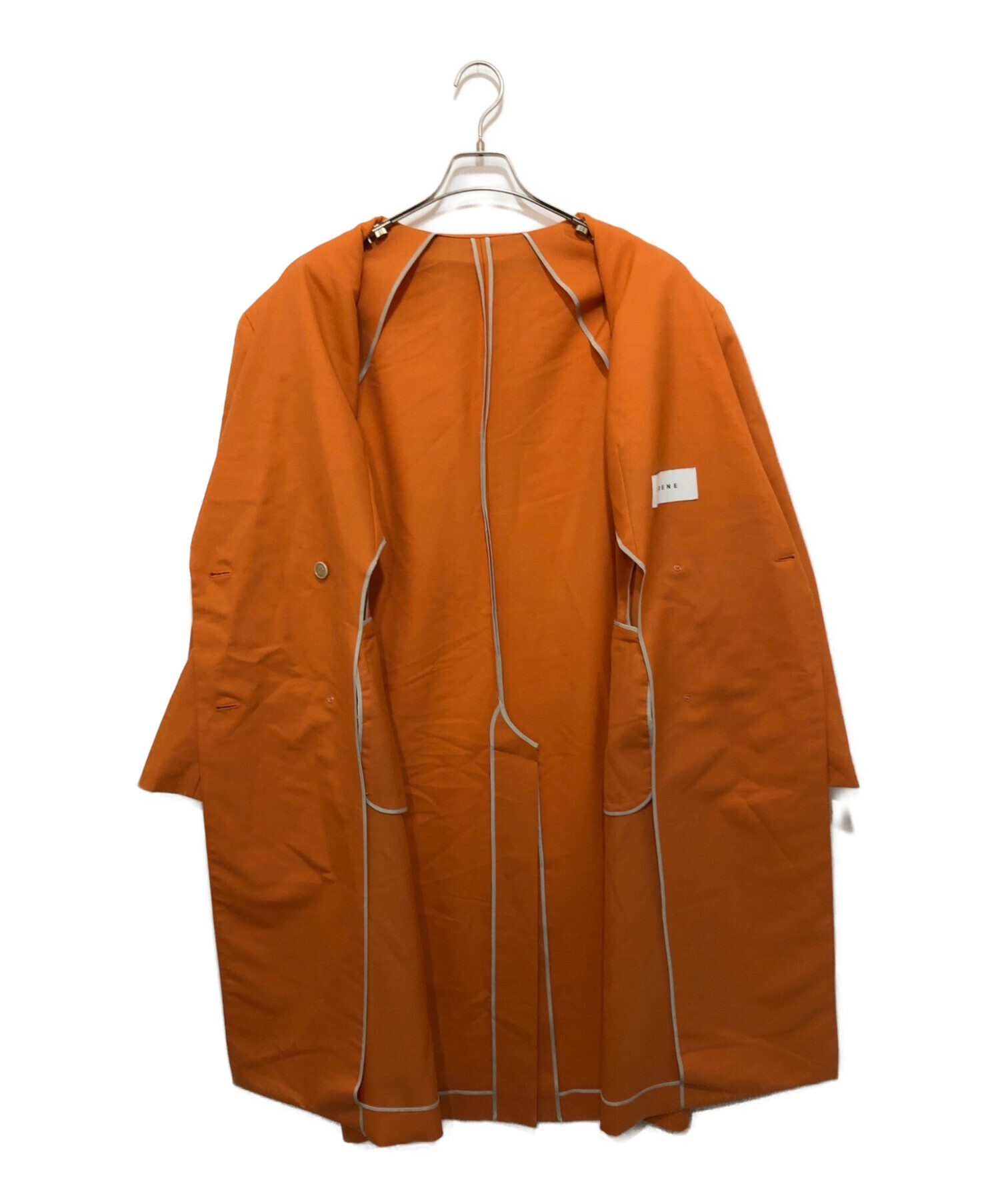 【中古・古着通販】IRENE (アイレネ) Big Jacket Coat オレンジ