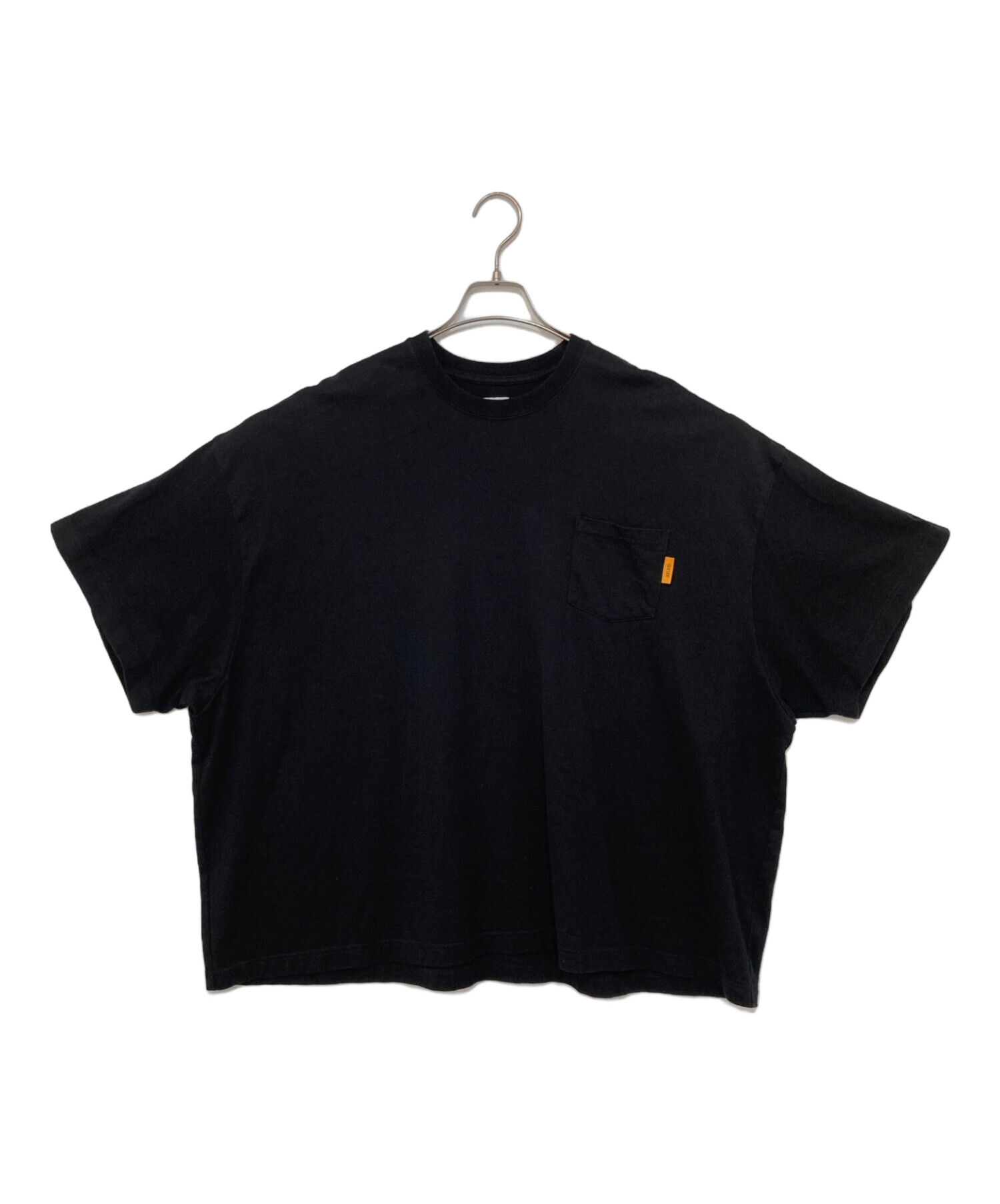 SEESEE (シーシー) UPER BIG FLAT SS POCKET T-SHIRTS ブラック サイズ:M