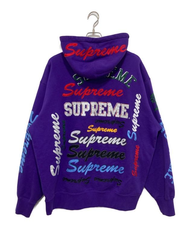 Supreme (シュプリーム) プルオーバーパーカー パープル サイズ:ＸＬ