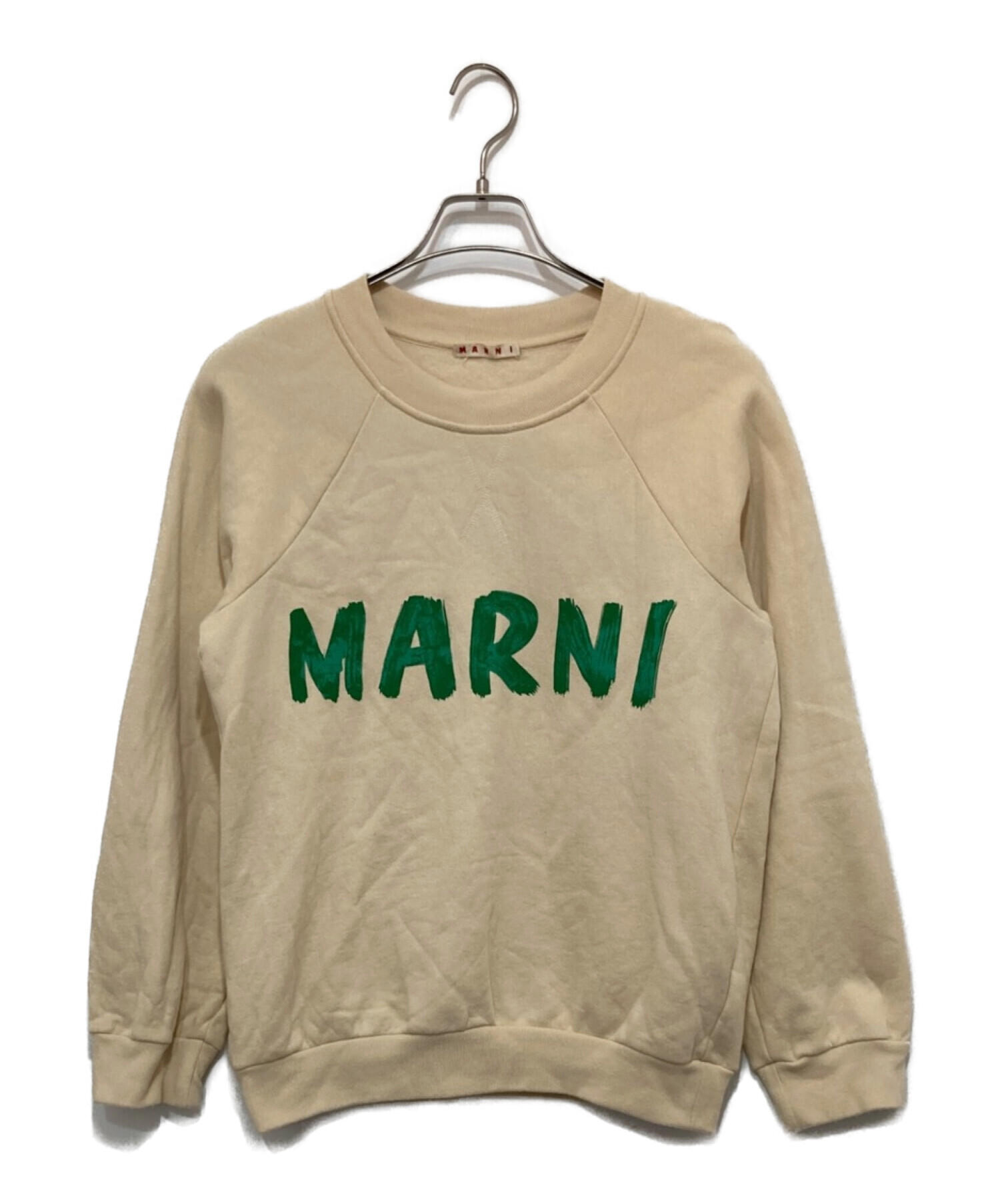 中古・古着通販】MARNI (マルニ) ロゴスウェット ベージュ サイズ:38