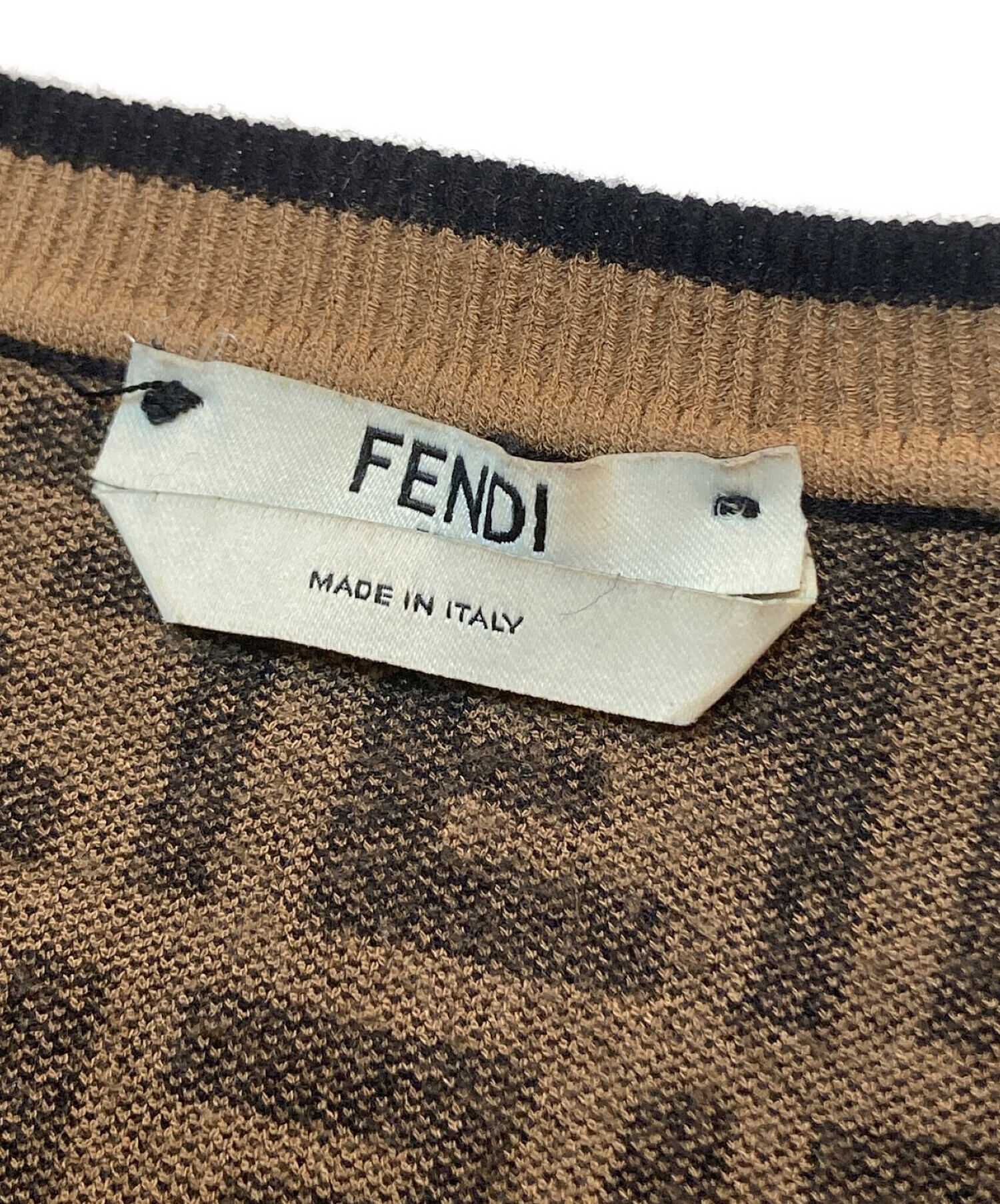 中古・古着通販】FENDI (フェンディ) ズッカクルーネックセーター