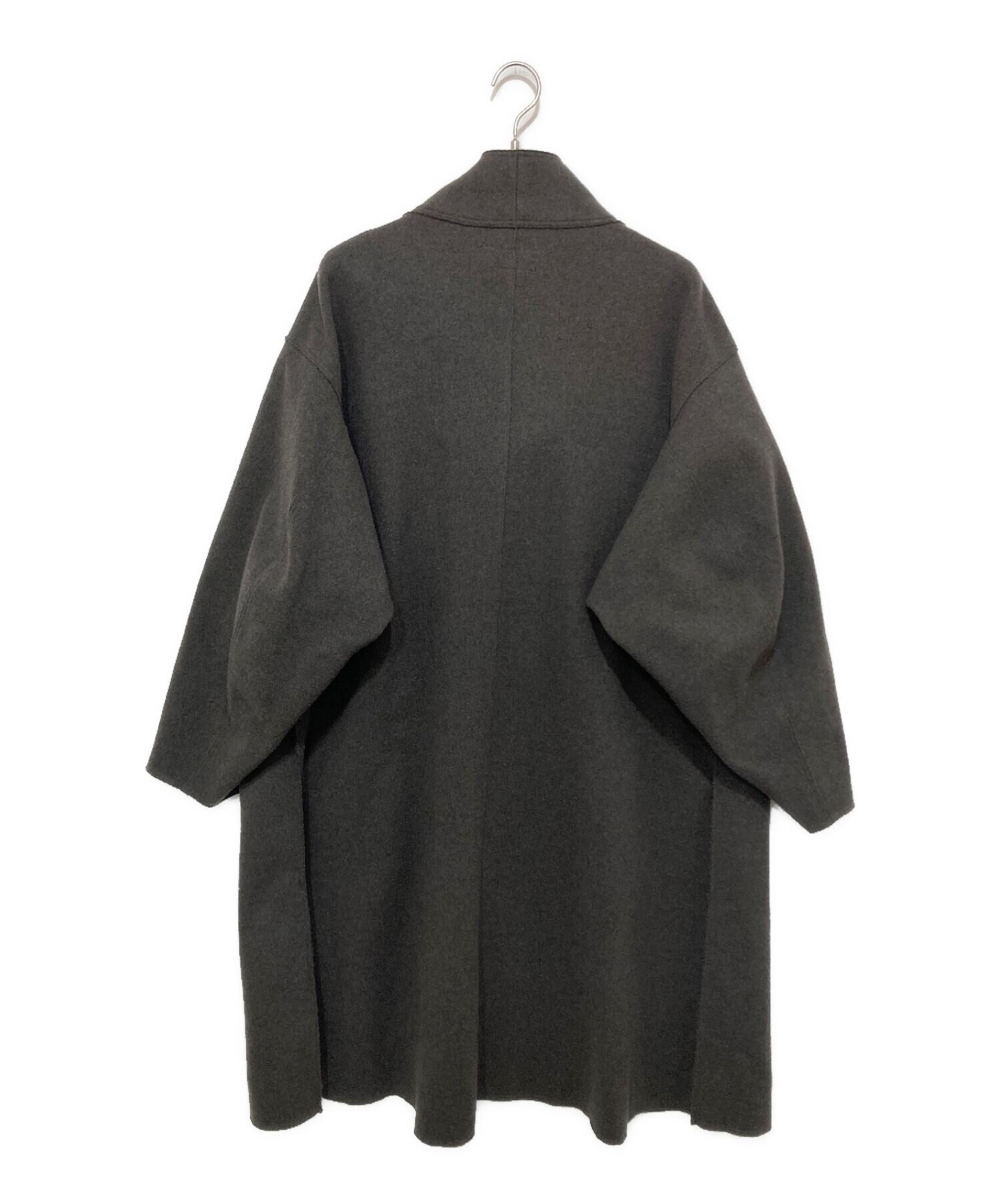 SHARE SPIRIT (シェアスピリット) カシミヤブレンドハイネックコート グレー サイズ:S