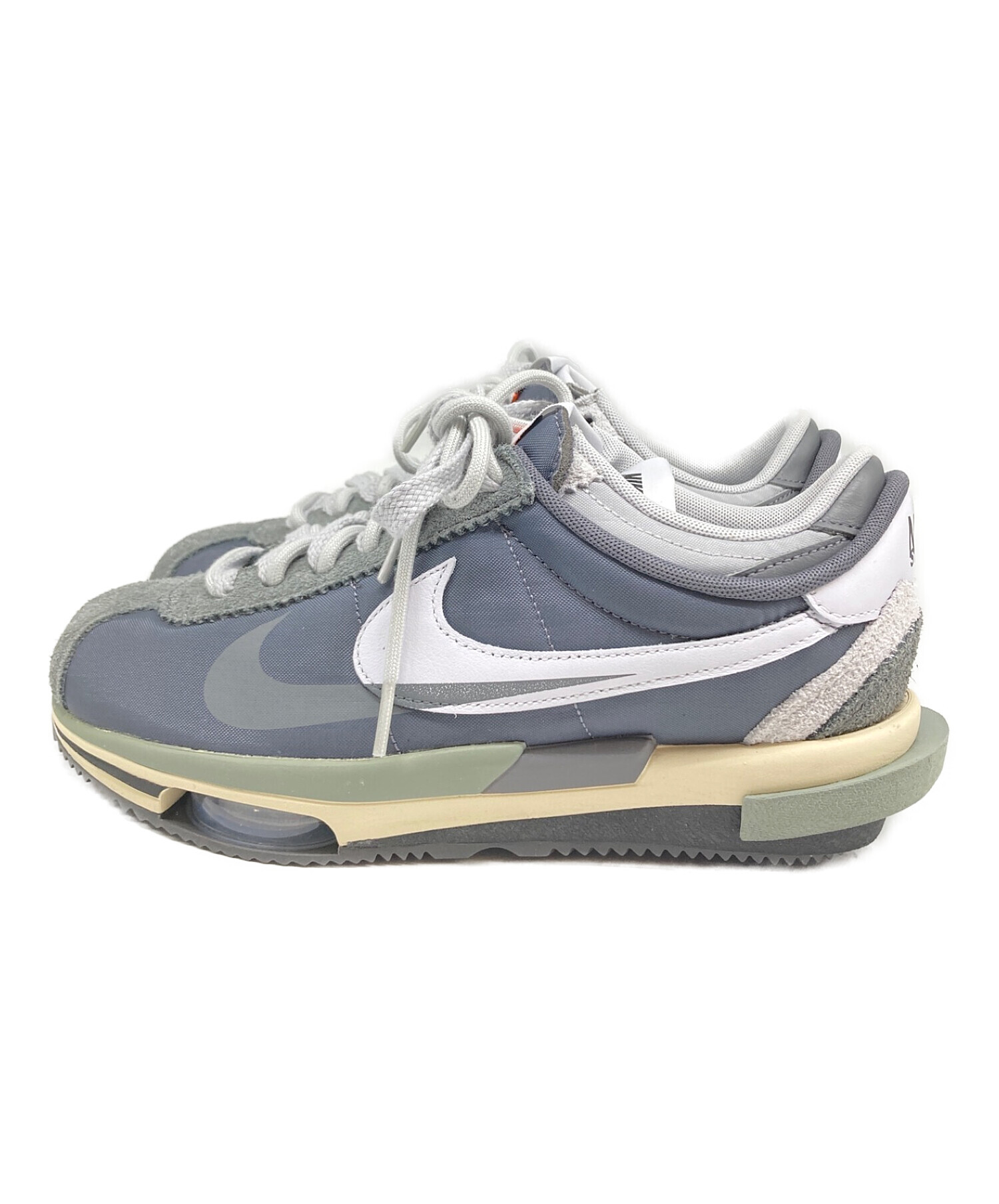 NIKE (ナイキ) sacai (サカイ) ZOOM CORTEZ SP グレー サイズ:26㎝