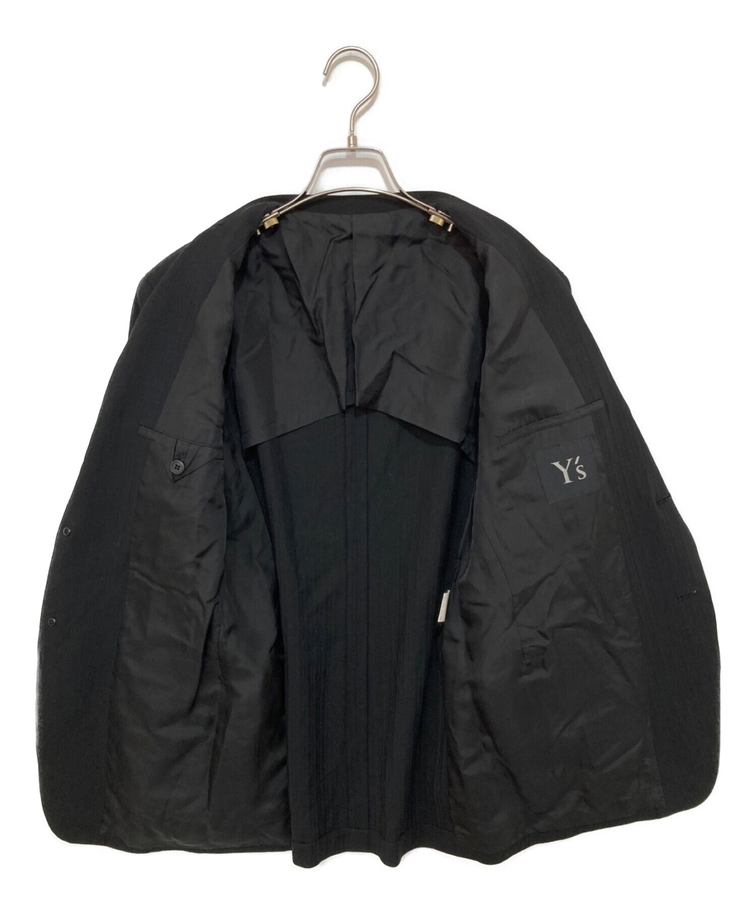 中古・古着通販】Y's (ワイズ) テーラードジャケット ブラック サイズ 