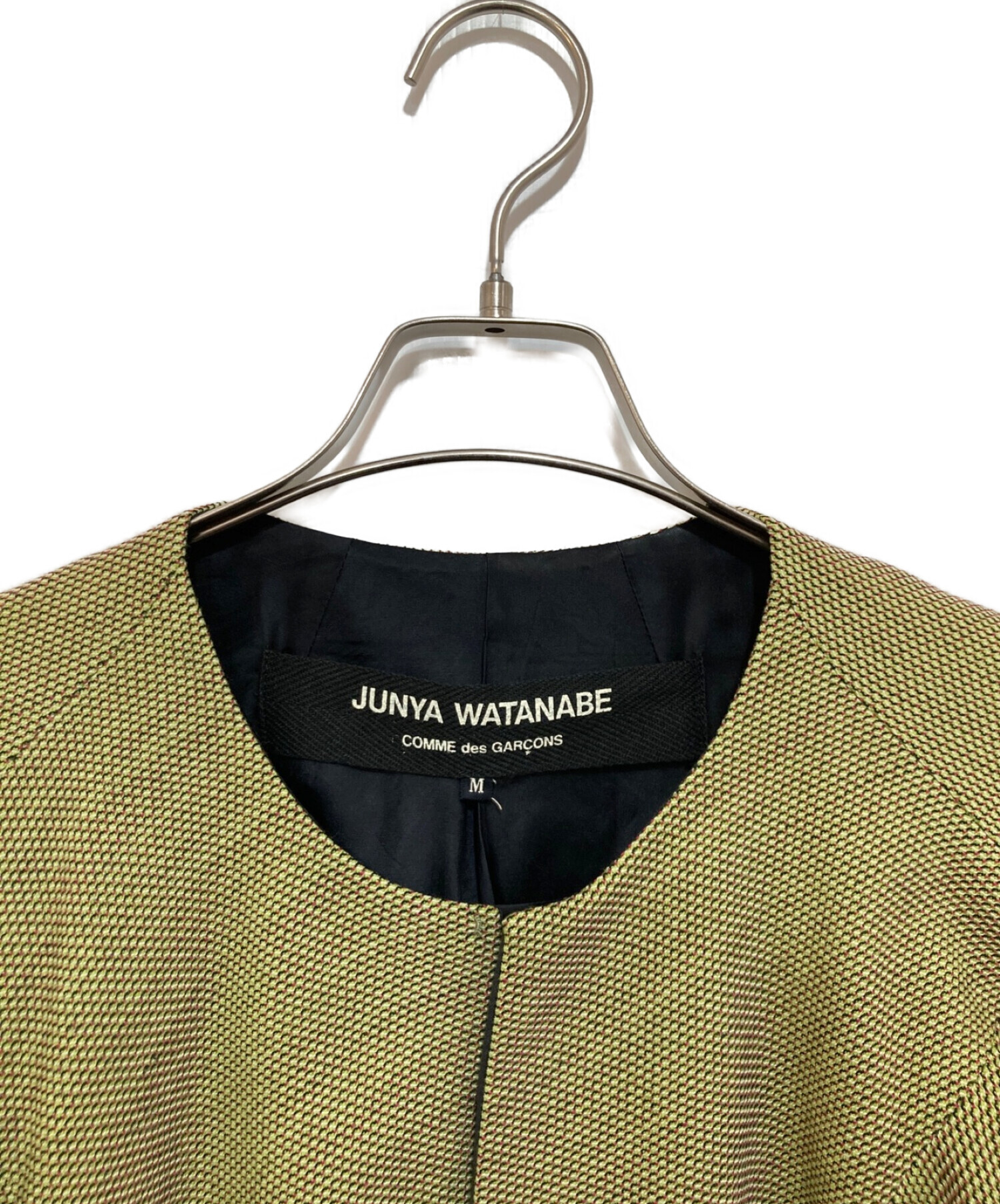 中古・古着通販】JUNYA WATANABE COMME des GARCONS ((ジュンヤワタナベ コムデギャルソン) ノーカラージャケット  グリーン サイズ:M｜ブランド・古着通販 トレファク公式【TREFAC FASHION】スマホサイト