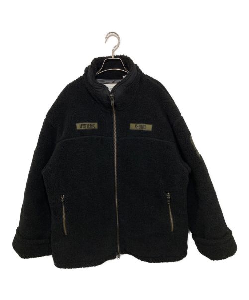 【中古・古着通販】X-girl (エックスガール) HYSTERIC GLAMOUR (ヒステリックグラマー) MILITARY BOA JACKET  ブラック サイズ:M｜ブランド・古着通販 トレファク公式【TREFAC FASHION】スマホサイト