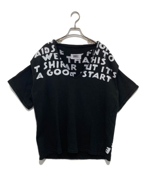 中古・古着通販】MM6 Maison Margiela (エムエムシックス メゾンマルジェラ) レイヤードスウェットTシャツ ブラック サイズ:XS｜ブランド・古着通販  トレファク公式【TREFAC FASHION】スマホサイト