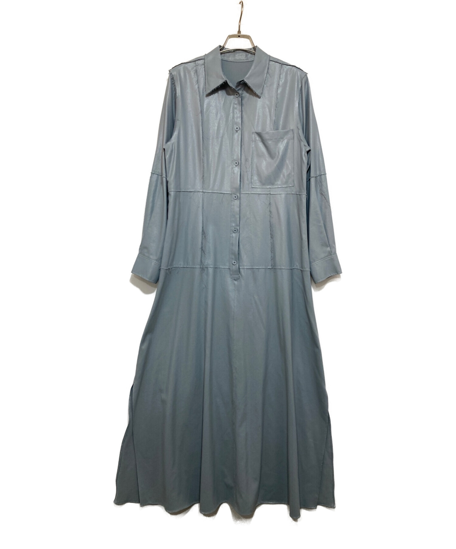 IRENE (アイレネ) Georgette Shirt Dress ブルー サイズ:.36
