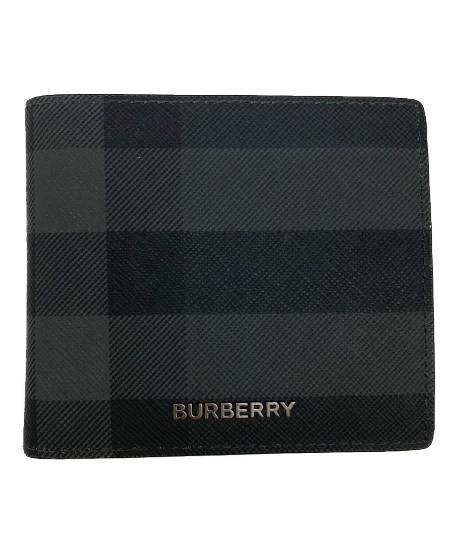 中古・古着通販】BURBERRY (バーバリー) チェック柄二つ折り財布