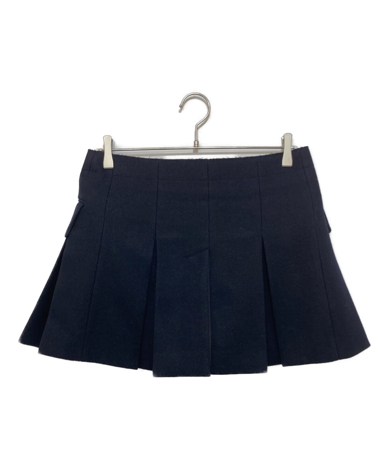 sacai (サカイ) ウールスカートパンツ ネイビー サイズ:2