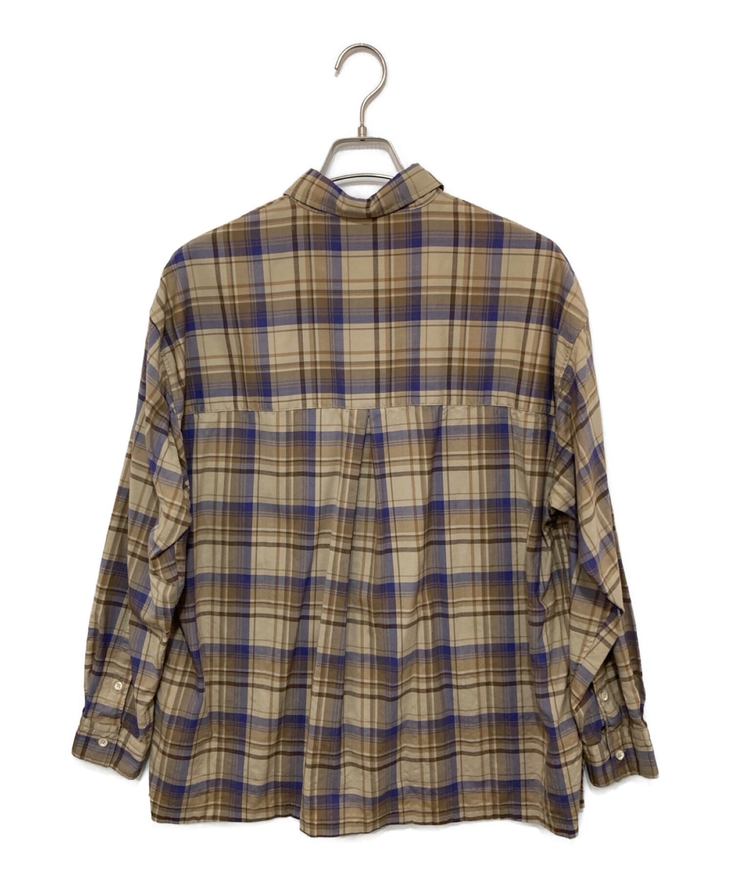 中古・古着通販】AURALEE (オーラリー) SUPER LIGHT WOOL CHECK SHIRTS