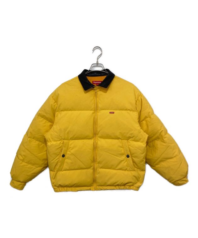 中古・古着通販】Supreme (シュプリーム) 19FW Leather Collar Puffy Jacket イエロー  サイズ:M｜ブランド・古着通販 トレファク公式【TREFAC FASHION】スマホサイト