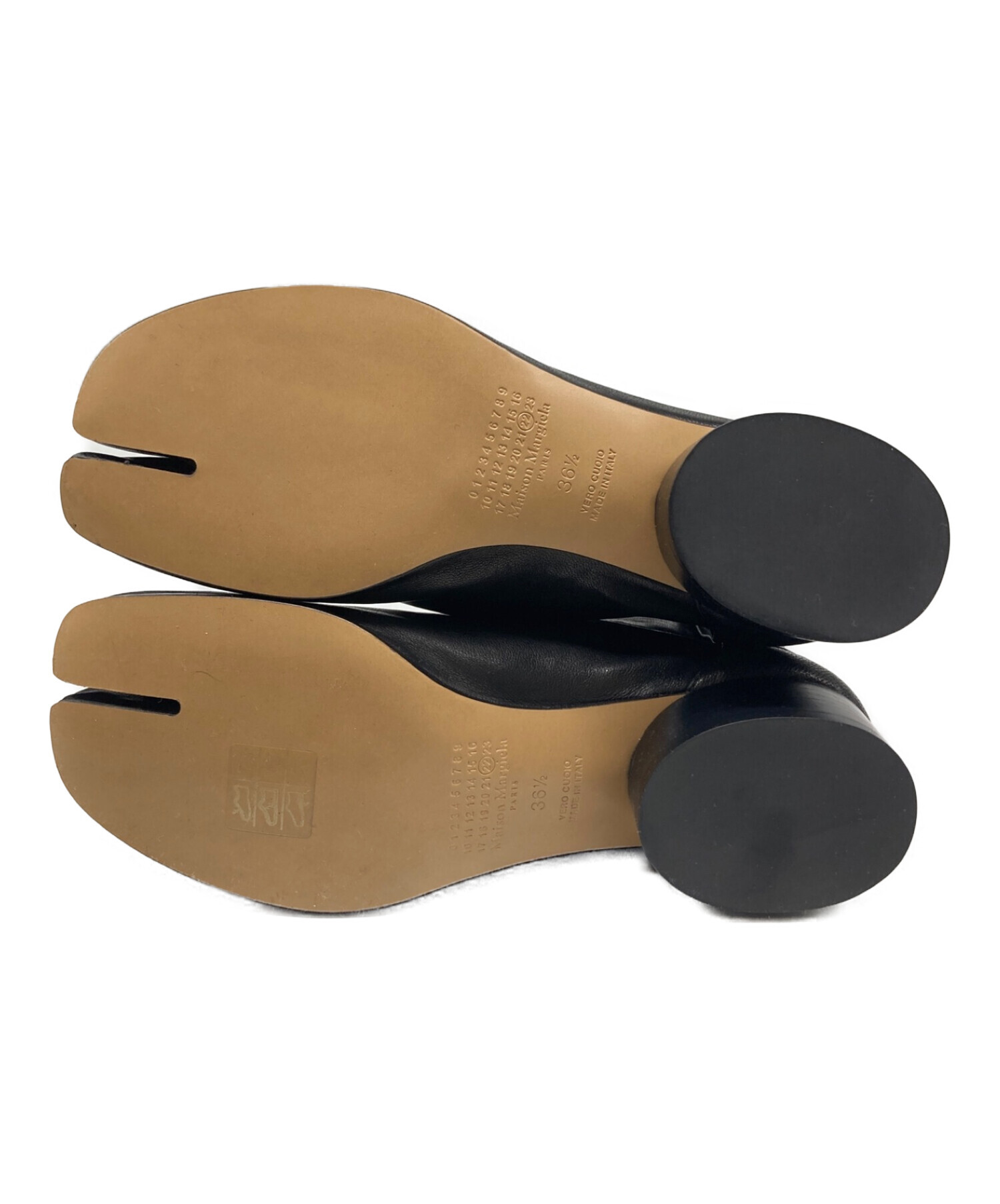 Maison Margiela (メゾンマルジェラ) TABI 足袋ブーツ 3cmヒール ブラック サイズ:36 1/2 未使用品
