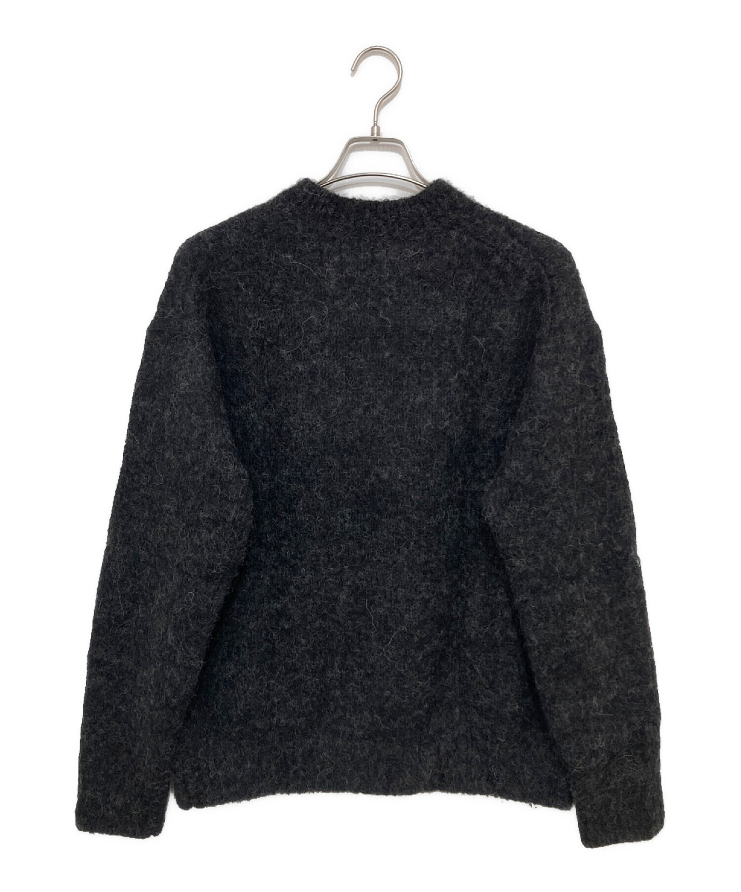 AURALEE (オーラリー) ALPACA WOOL SUPER LIGHT KNIT BIG P/O ブラック サイズ:4