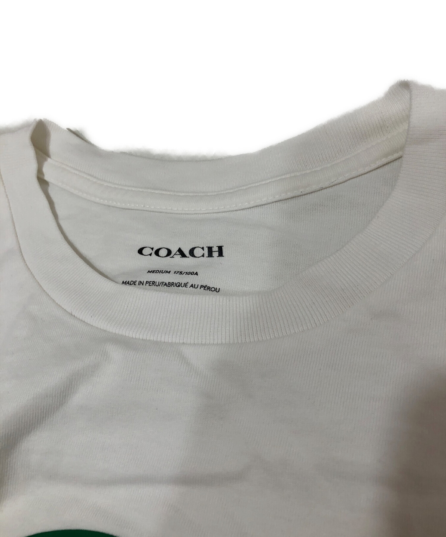 中古・古着通販】COACH (コーチ) シグネチャーロゴTシャツ ホワイト サイズ:M｜ブランド・古着通販 トレファク公式【TREFAC  FASHION】スマホサイト