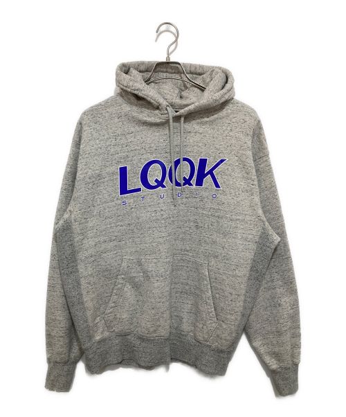 中古・古着通販】LQQK STUDIO (ルックスタジオ) MIDWEIGHT FLEECE LOGO HOODIE グレー  サイズ:M｜ブランド・古着通販 トレファク公式【TREFAC FASHION】スマホサイト