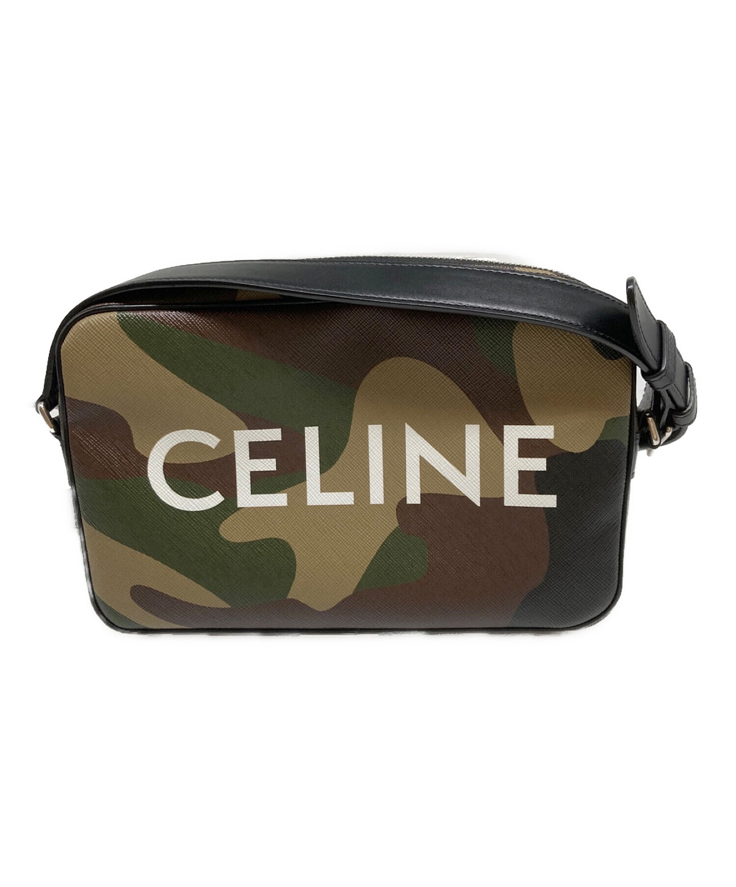 中古・古着通販】CELINE (セリーヌ) ショルダーバッグ カーキ