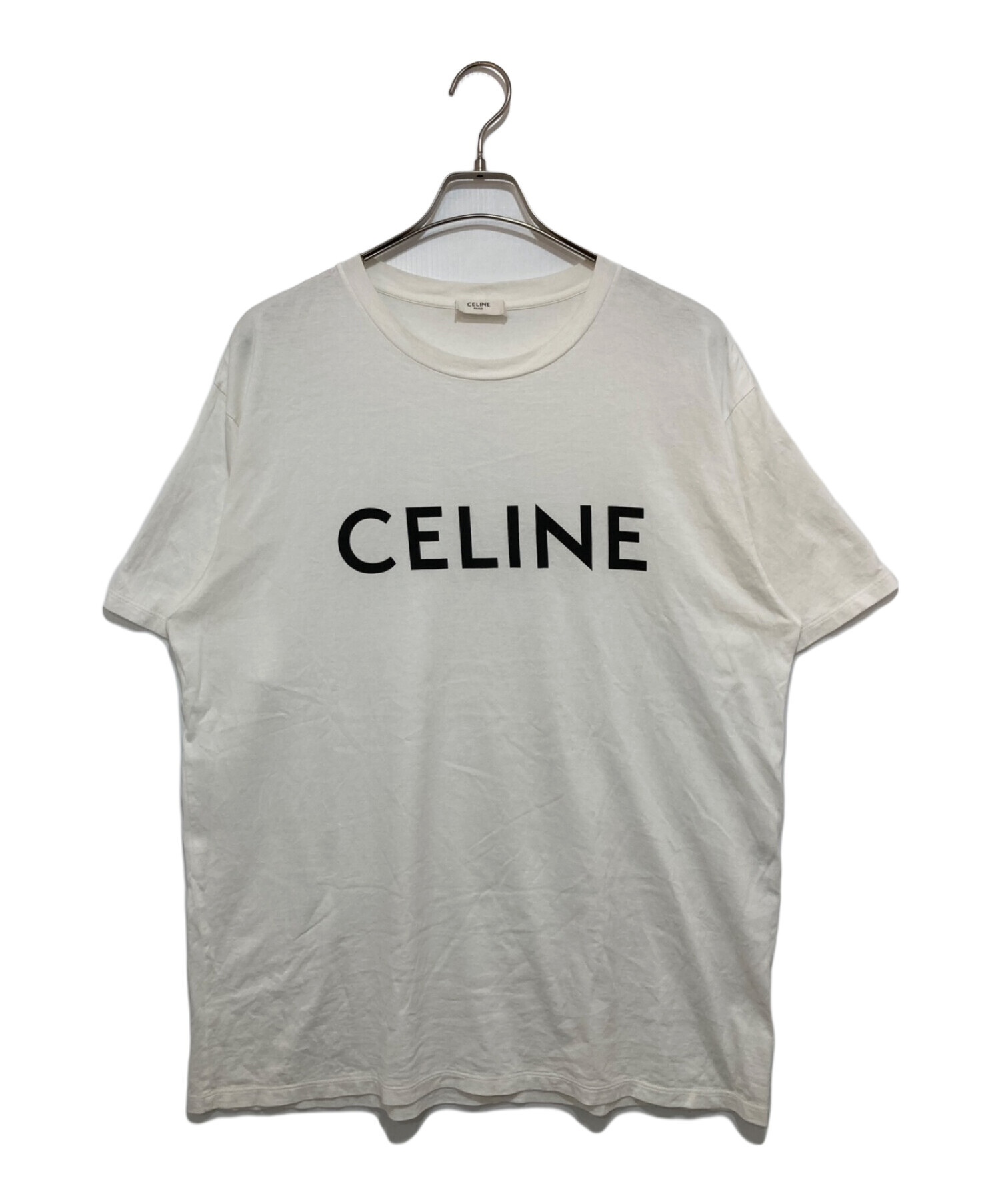 中古・古着通販】CELINE (セリーヌ) ロゴプリントTシャツ ホワイト サイズ:M｜ブランド・古着通販 トレファク公式【TREFAC  FASHION】スマホサイト