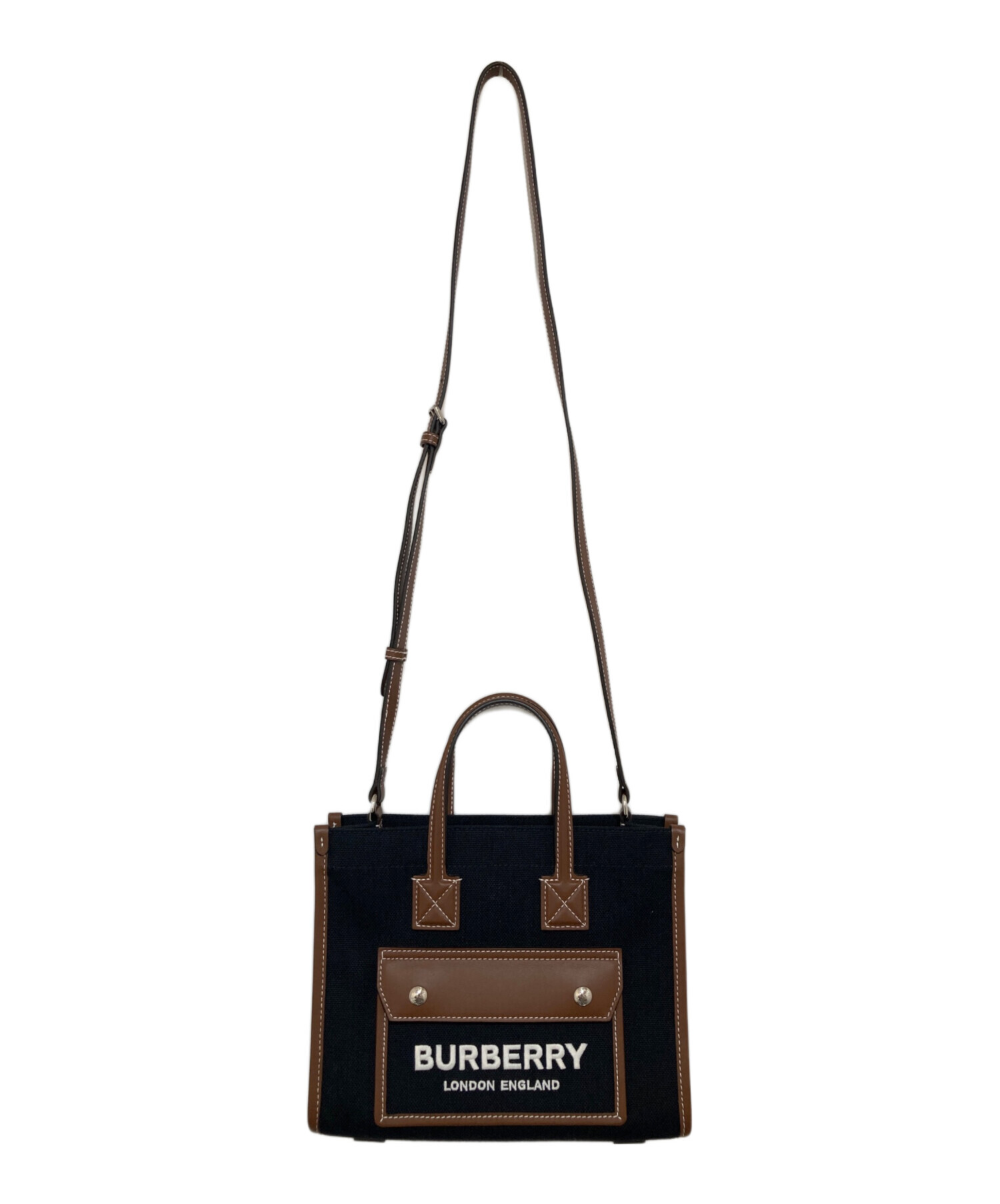 BURBERRY LONDON (バーバリーロンドン) 2WAYキャンバスバッグ ブラック