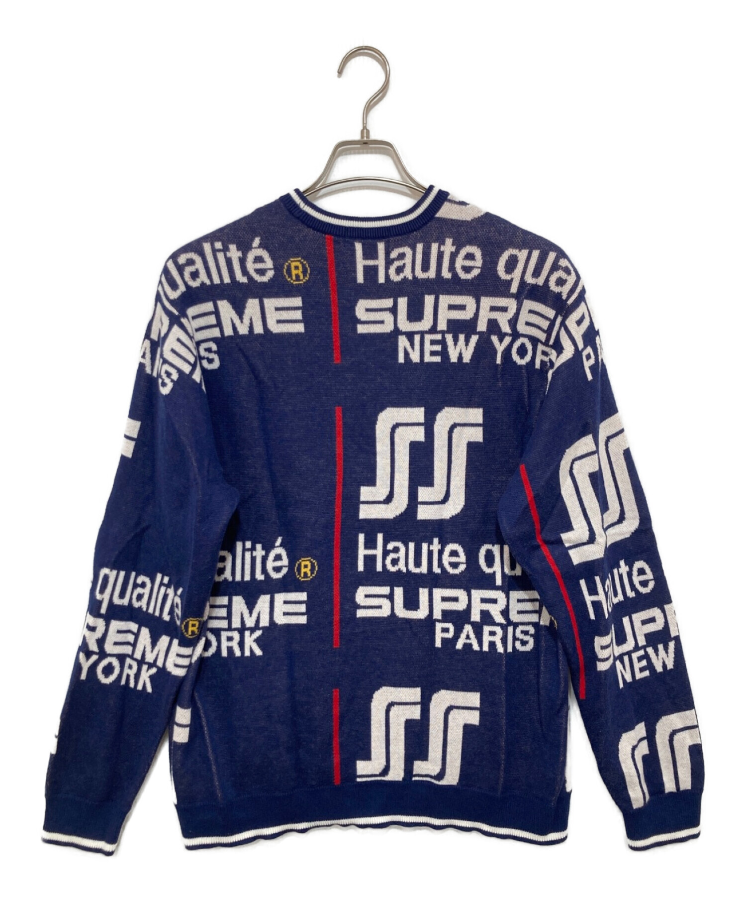 中古・古着通販】Supreme (シュプリーム) Qualite Sweater ネイビー ...