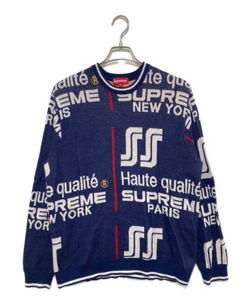 中古・古着通販】Supreme (シュプリーム) Qualite Sweater ネイビー