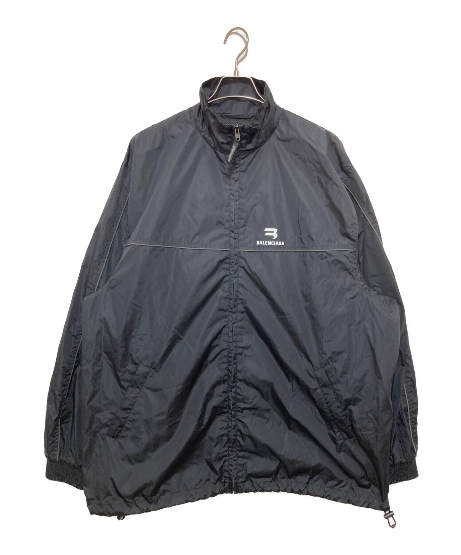 BALENCIAGA (バレンシアガ) ナイロントラックスーツジャケット ブラック サイズ:M