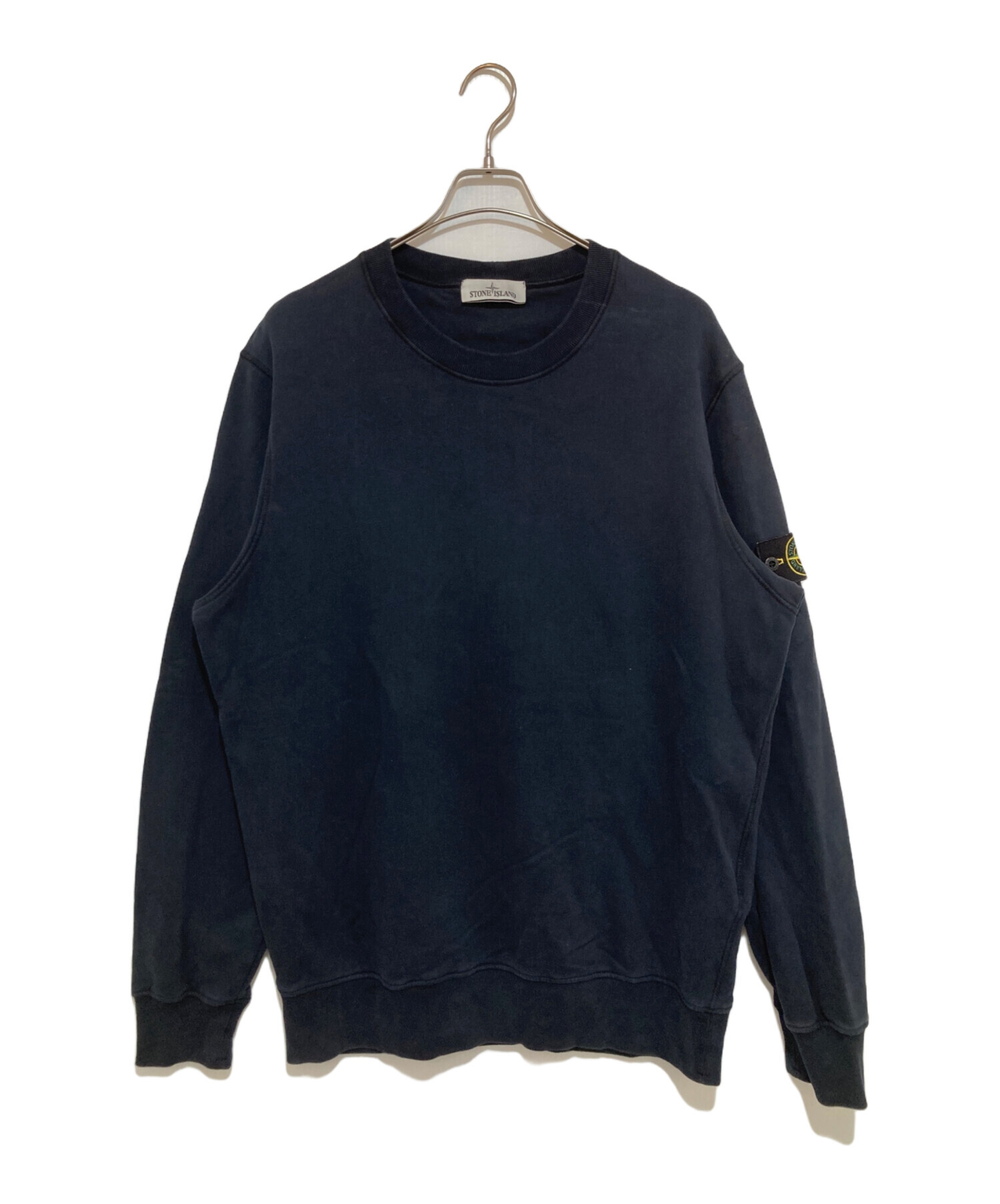 中古・古着通販】STONE ISLAND (ストーンアイランド) ロゴパッチクルーネックスウェット ネイビー サイズ:XL｜ブランド・古着通販  トレファク公式【TREFAC FASHION】スマホサイト