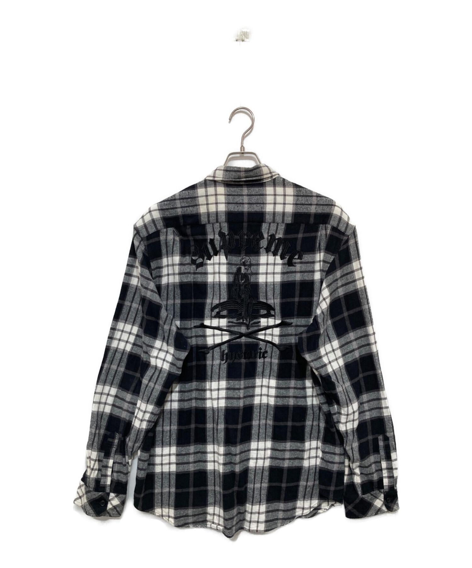 SUPREME (シュプリーム) Hysteric Glamour (ヒステリックグラマー) Plaid Flannel Shirt ブラック  サイズ:XL