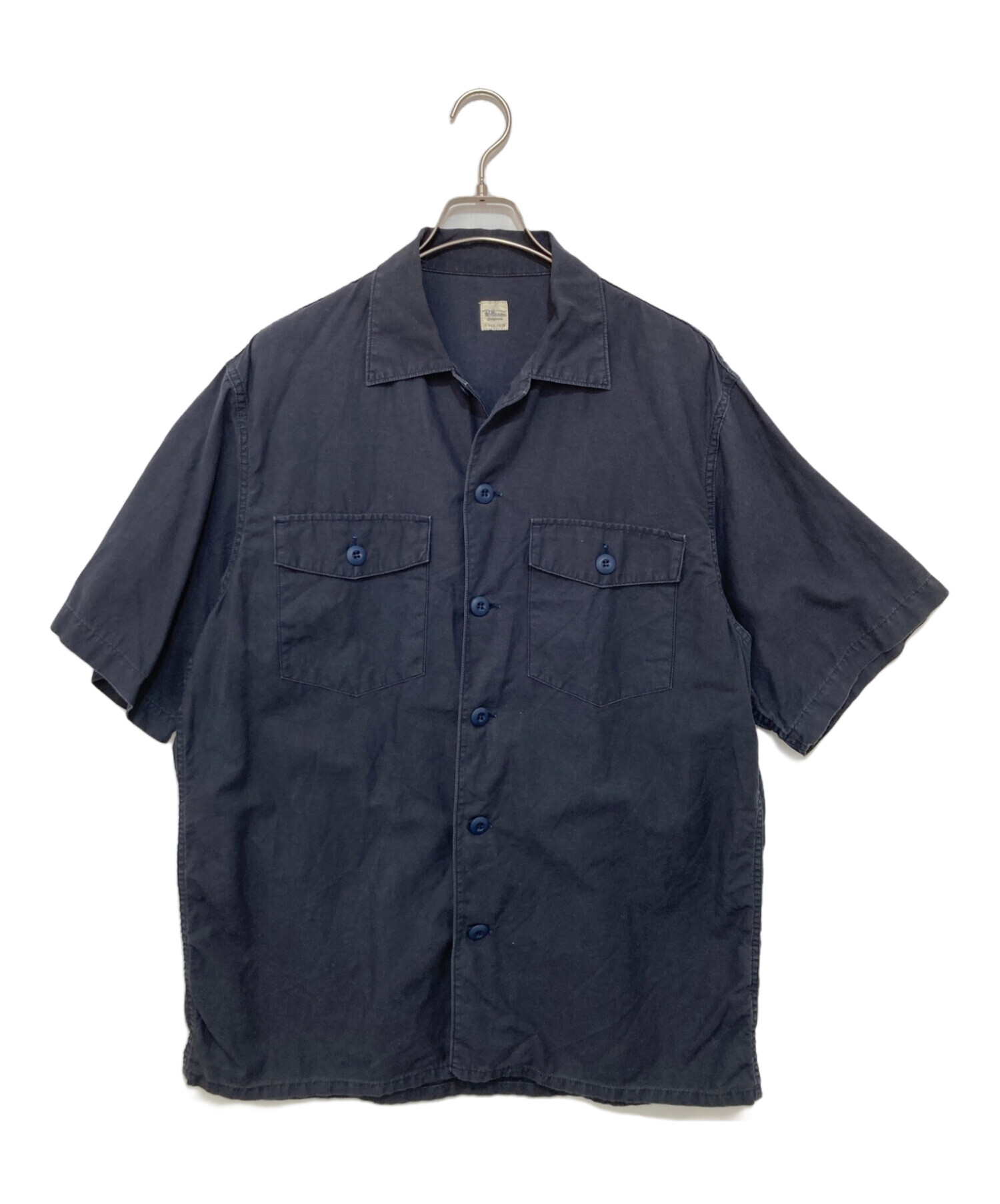 Ron Herman (ロンハーマン) Cotton Linen Utility S/S Shirt ネイビー サイズ:M