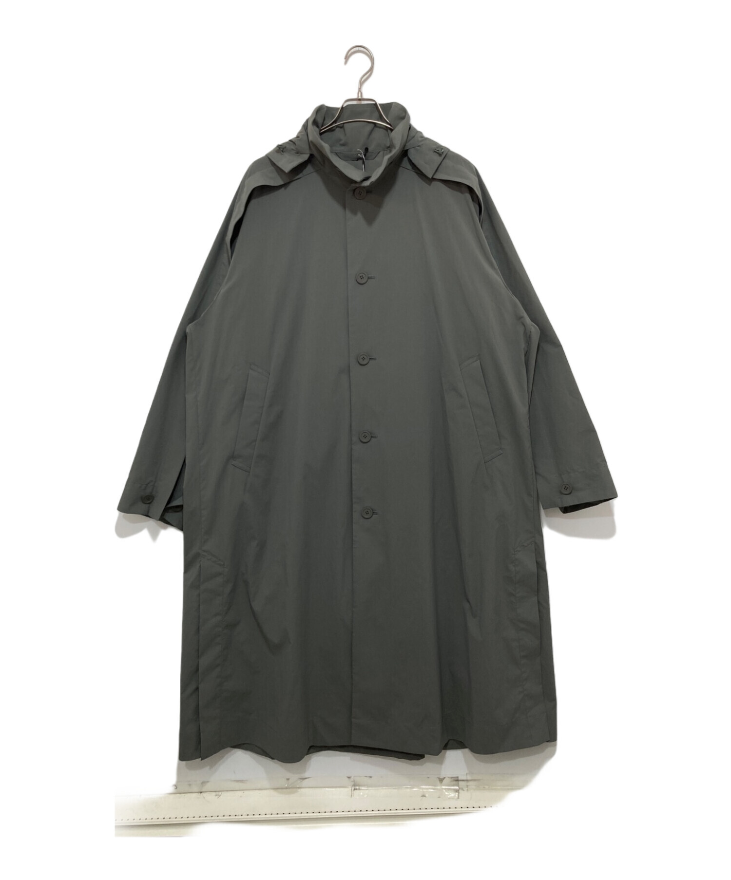 HOMME PLISSE ISSEY MIYAKE (オムプリッセ イッセイ ミヤケ) WING COAT グリーン サイズ:34