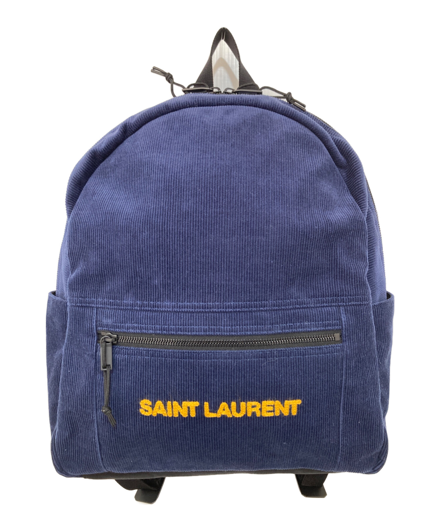 中古・古着通販】Saint Laurent Paris (サンローランパリ) コーデュロイバックパック ネイビー｜ブランド・古着通販  トレファク公式【TREFAC FASHION】スマホサイト