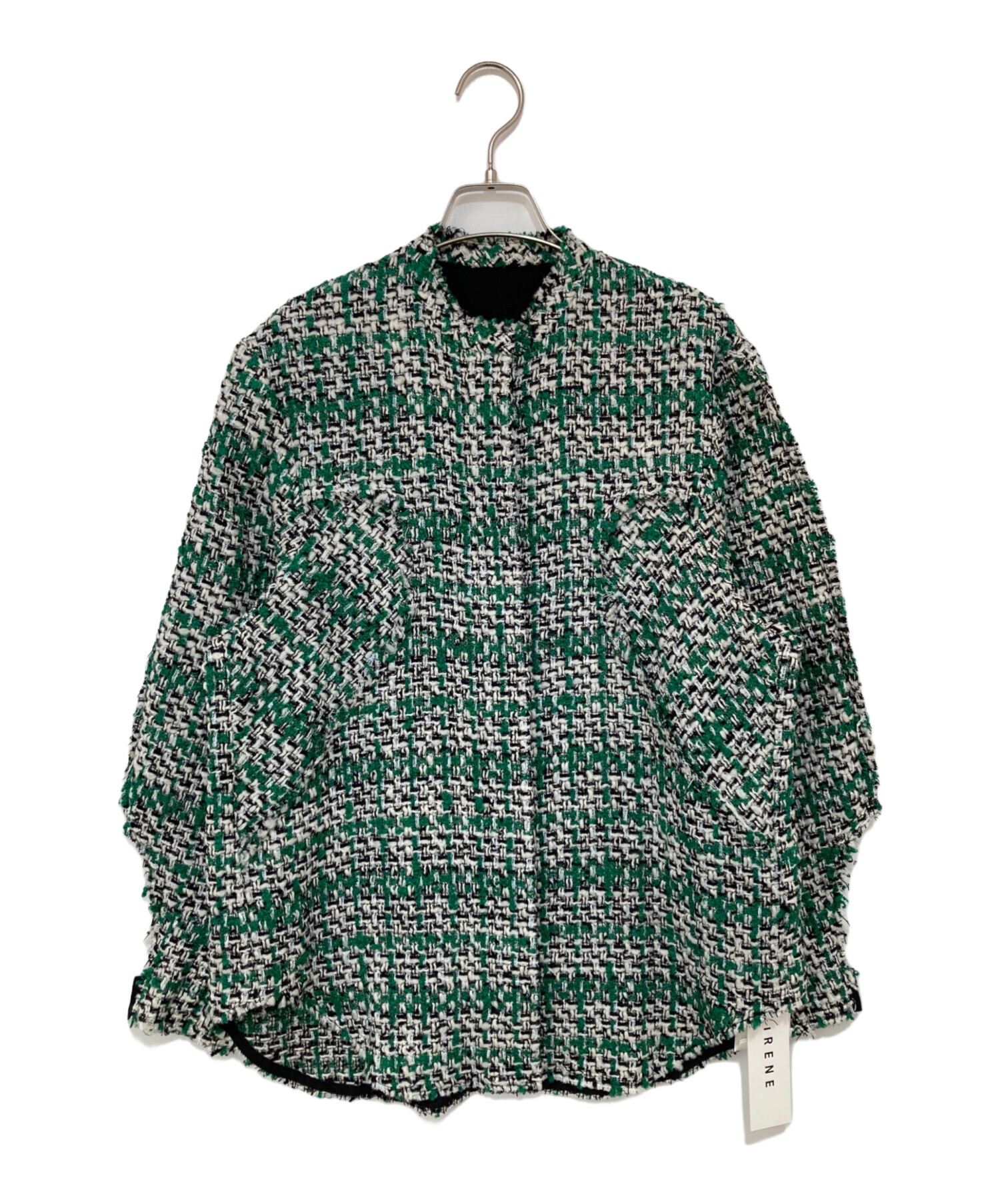 中古・古着通販】IRENE (アイレネ) MIX TWEED BLOUSE グリーン サイズ:36｜ブランド・古着通販 トレファク公式【TREFAC  FASHION】スマホサイト