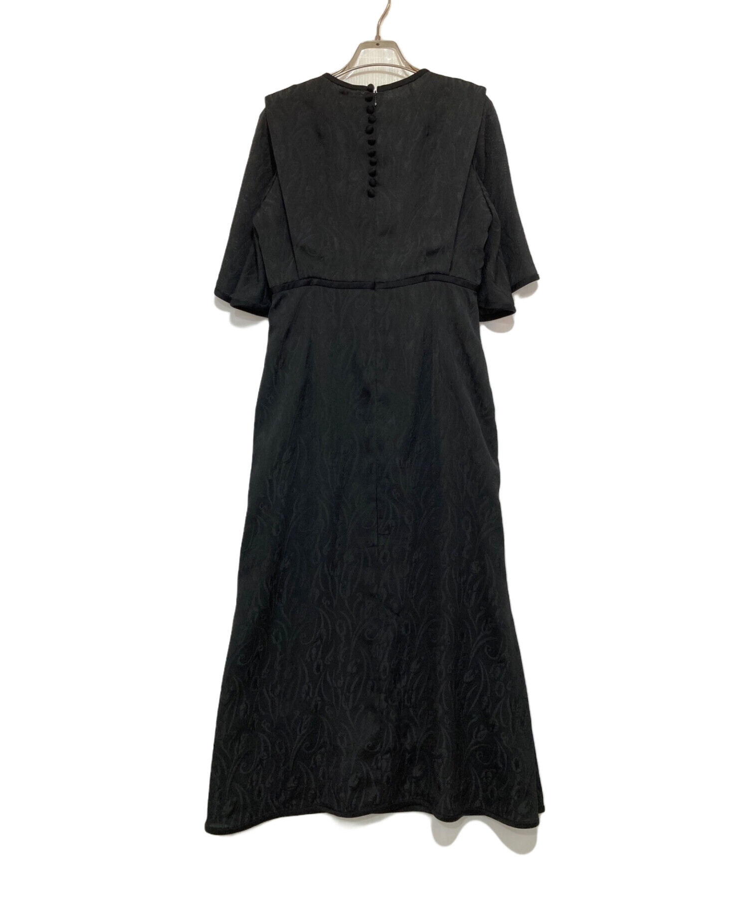 mame kurogouchi (マメクロゴウチ) Tulip Motif Jacquard Dress ブラック サイズ:M
