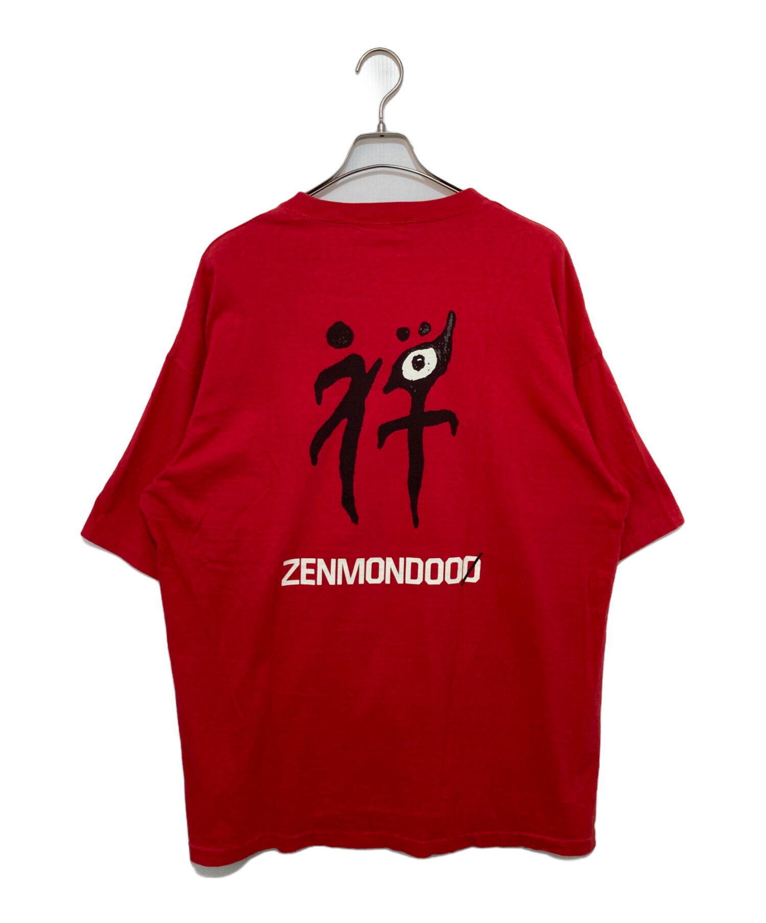 中古・古着通販】UNDERCOVER (アンダーカバー) BIG TEE ZENMONDOOO レッド サイズ:2｜ブランド・古着通販  トレファク公式【TREFAC FASHION】スマホサイト