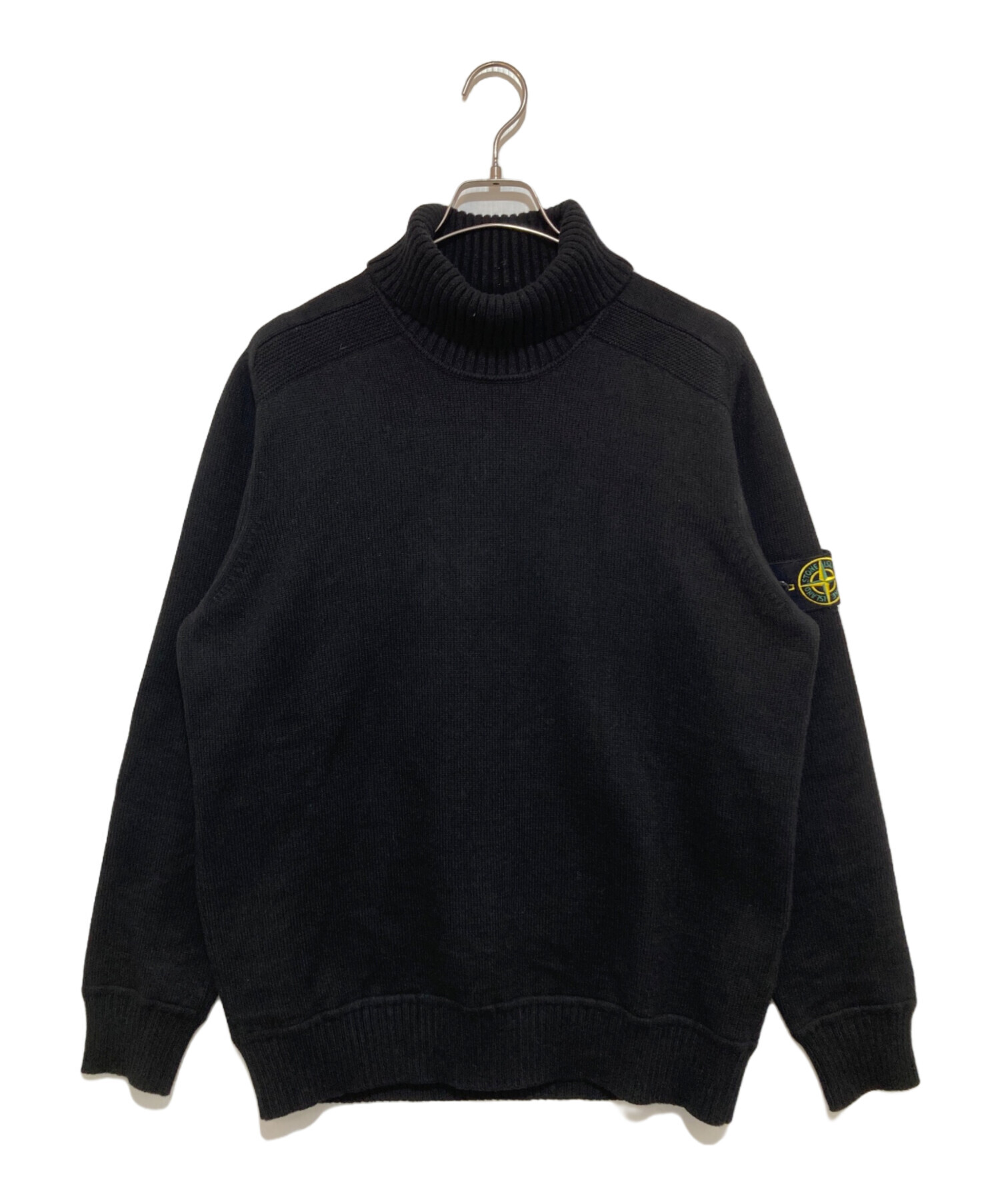 STONE ISLAND (ストーンアイランド) タートルネックニット ブラック サイズ:XL