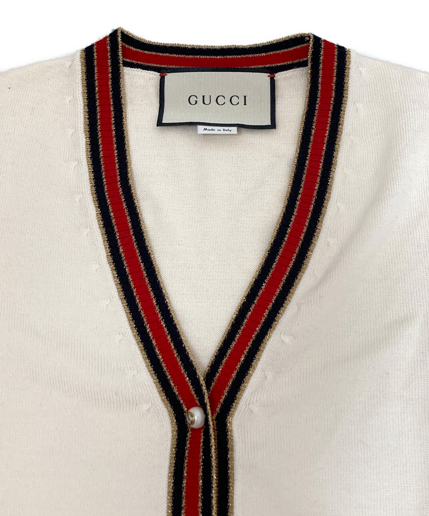 中古・古着通販】GUCCI (グッチ) ニットカーディガン ベージュ サイズ:S｜ブランド・古着通販 トレファク公式【TREFAC  FASHION】スマホサイト