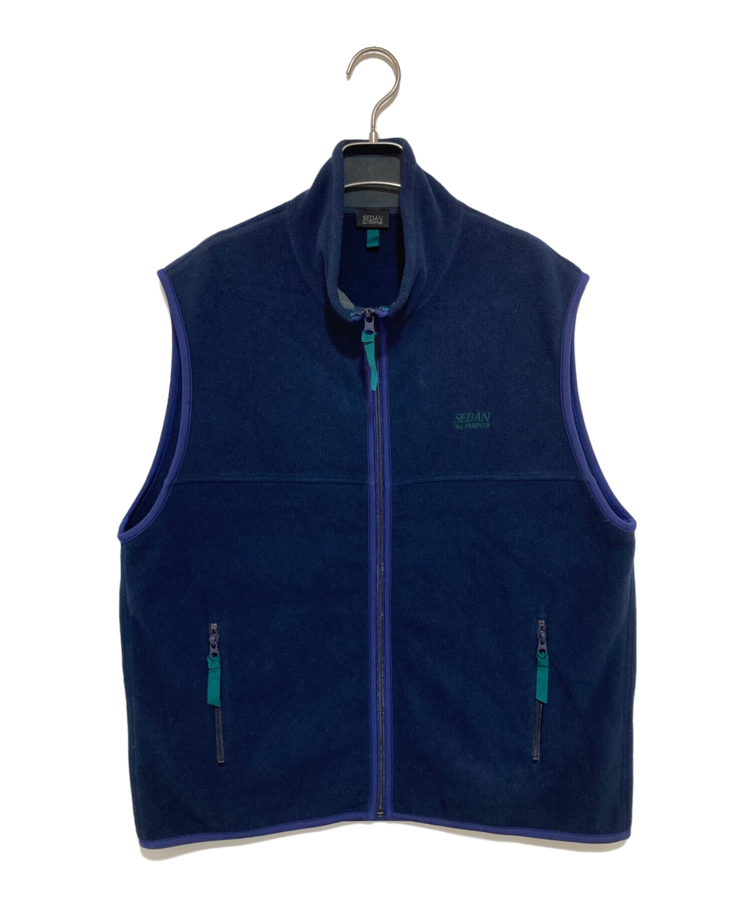 中古・古着通販】sedan all purpose (セダンオールパーパス) Fleece Full Zip Vest ネイビー  サイズ:FREE｜ブランド・古着通販 トレファク公式【TREFAC FASHION】スマホサイト