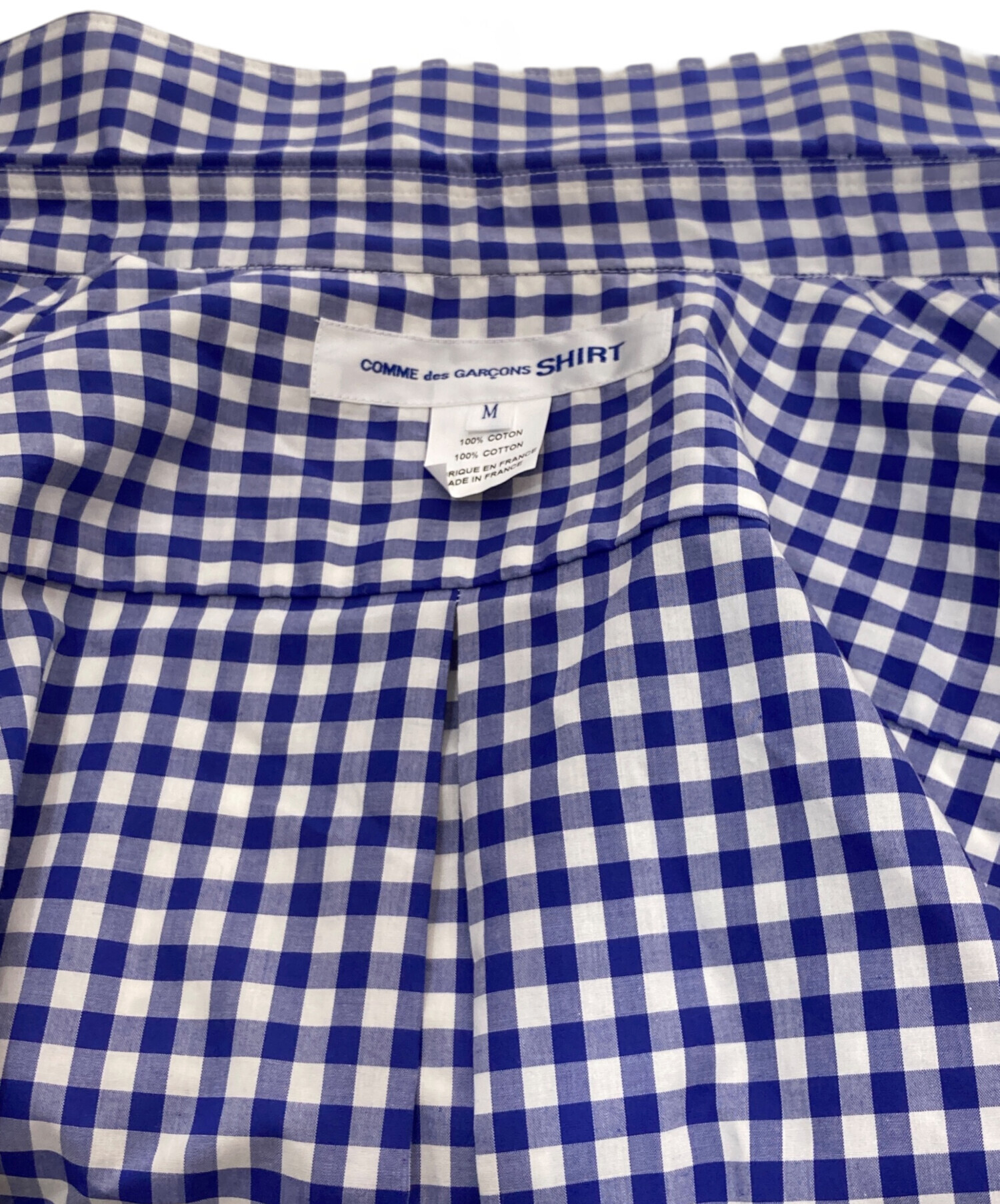 中古・古着通販】COMME des GARCONS SHIRT (コムデギャルソンシャツ) ギンガムチェックシャツ ブルー  サイズ:M｜ブランド・古着通販 トレファク公式【TREFAC FASHION】スマホサイト