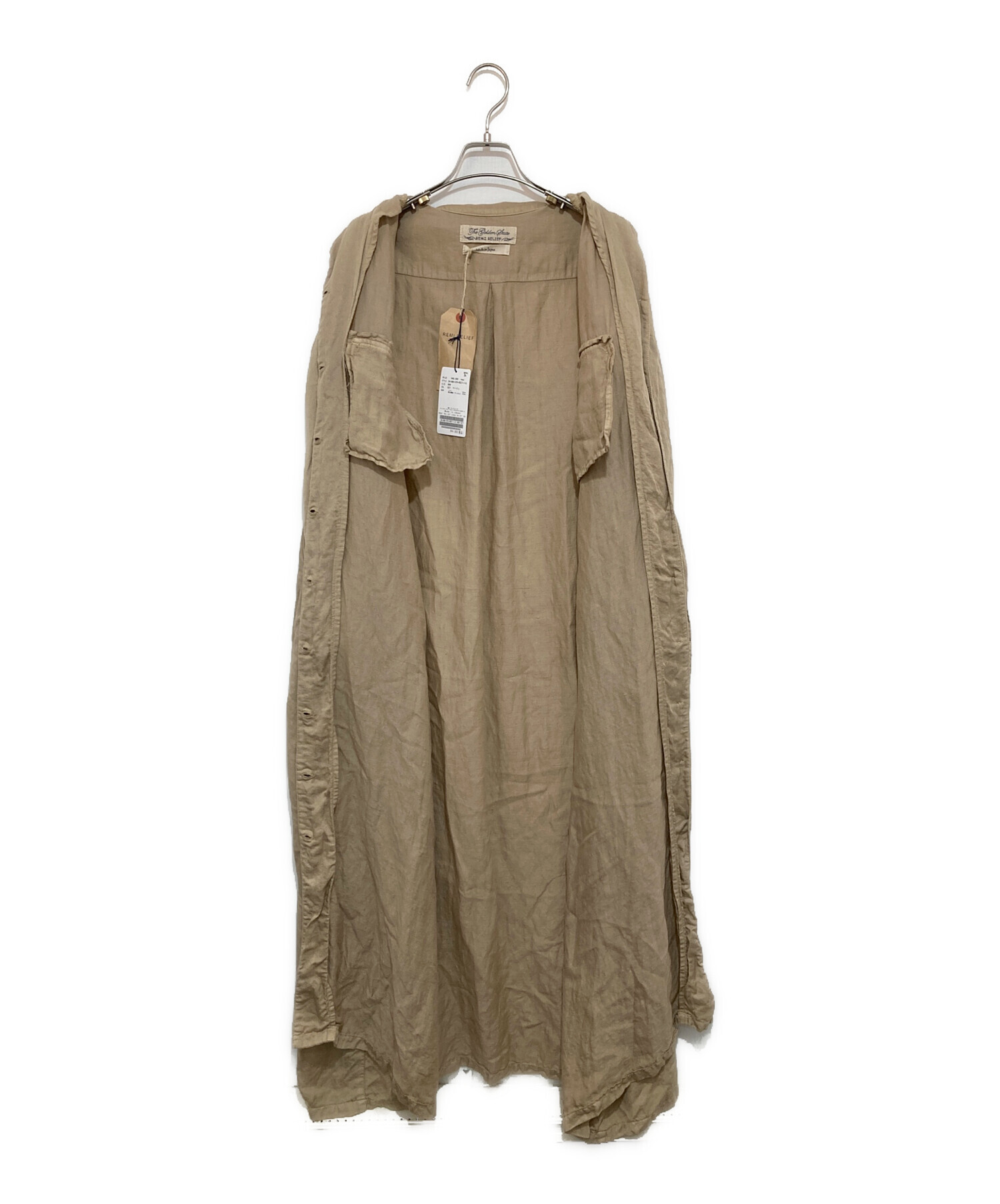 中古・古着通販】REMI RELIEF (レミレリーフ) L'appartement (アパルトモン) LONG SHIRT DRESS ベージュ  サイズ:S｜ブランド・古着通販 トレファク公式【TREFAC FASHION】スマホサイト