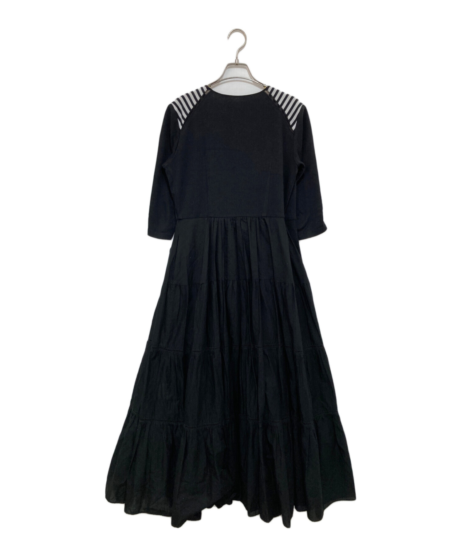 中古・古着通販】BORDERS at BALCONY (ボーダーズアットバルコニー) BALLERINA MAXI DRESS ブラック  サイズ:36｜ブランド・古着通販 トレファク公式【TREFAC FASHION】スマホサイト