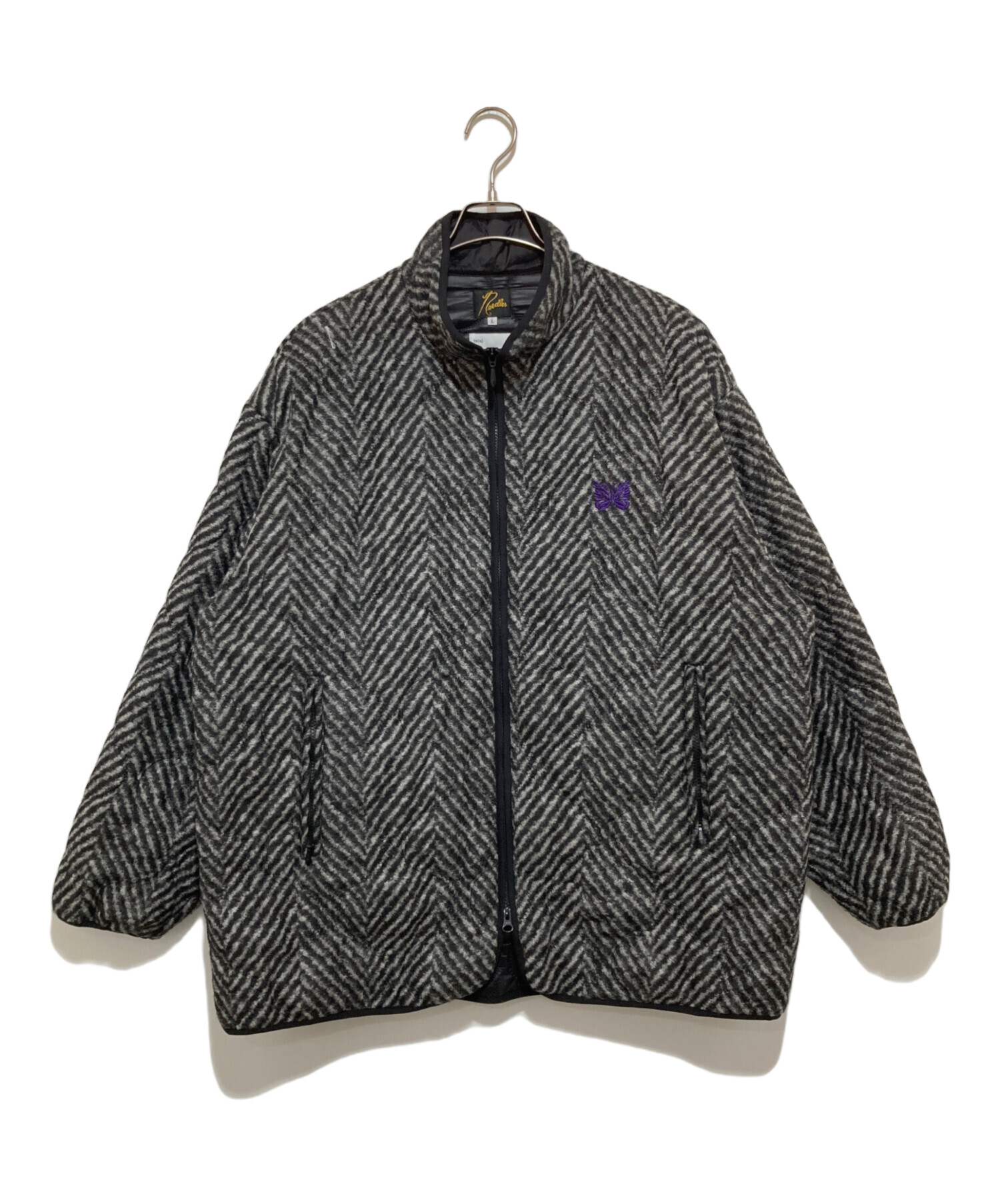 中古・古着通販】Needles (ニードルズ) ts(s) (ティーエスエス) PIPING QUILT JACKET グレー  サイズ:L｜ブランド・古着通販 トレファク公式【TREFAC FASHION】スマホサイト