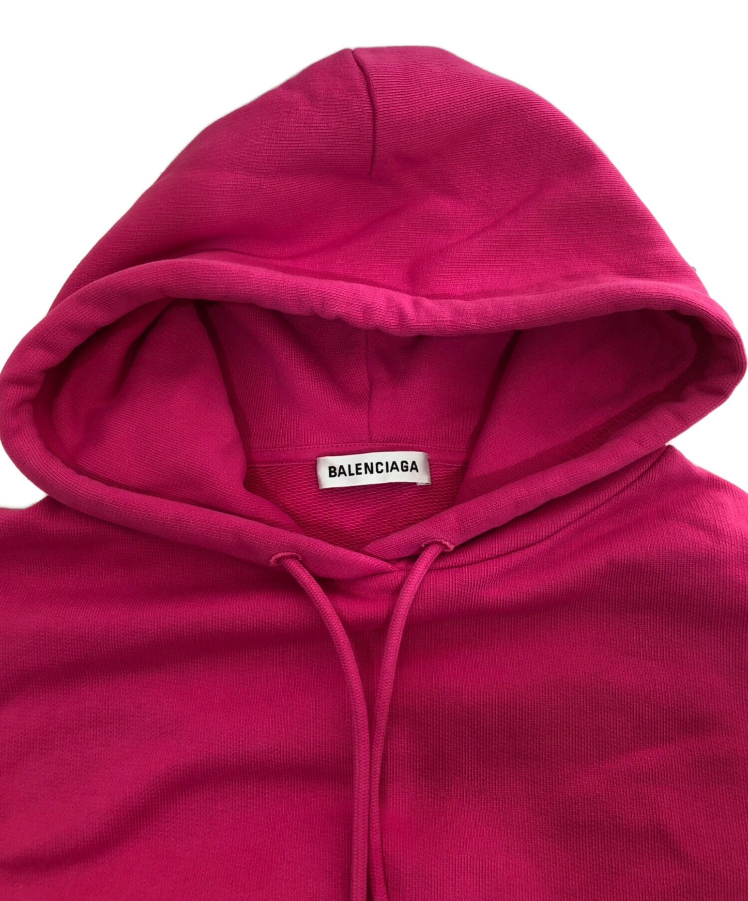 中古・古着通販】BALENCIAGA (バレンシアガ) バックロゴプリントプルオーバーパーカー ピンク サイズ:S｜ブランド・古着通販  トレファク公式【TREFAC FASHION】スマホサイト