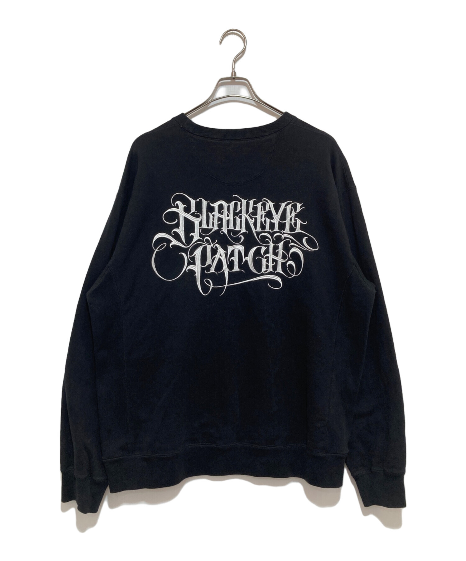 BlackEyePatch (ブラックアイパッチ) APHRODITE GANG (アフロディーテギャング) クルーネックスウェット ブラック  サイズ:XL