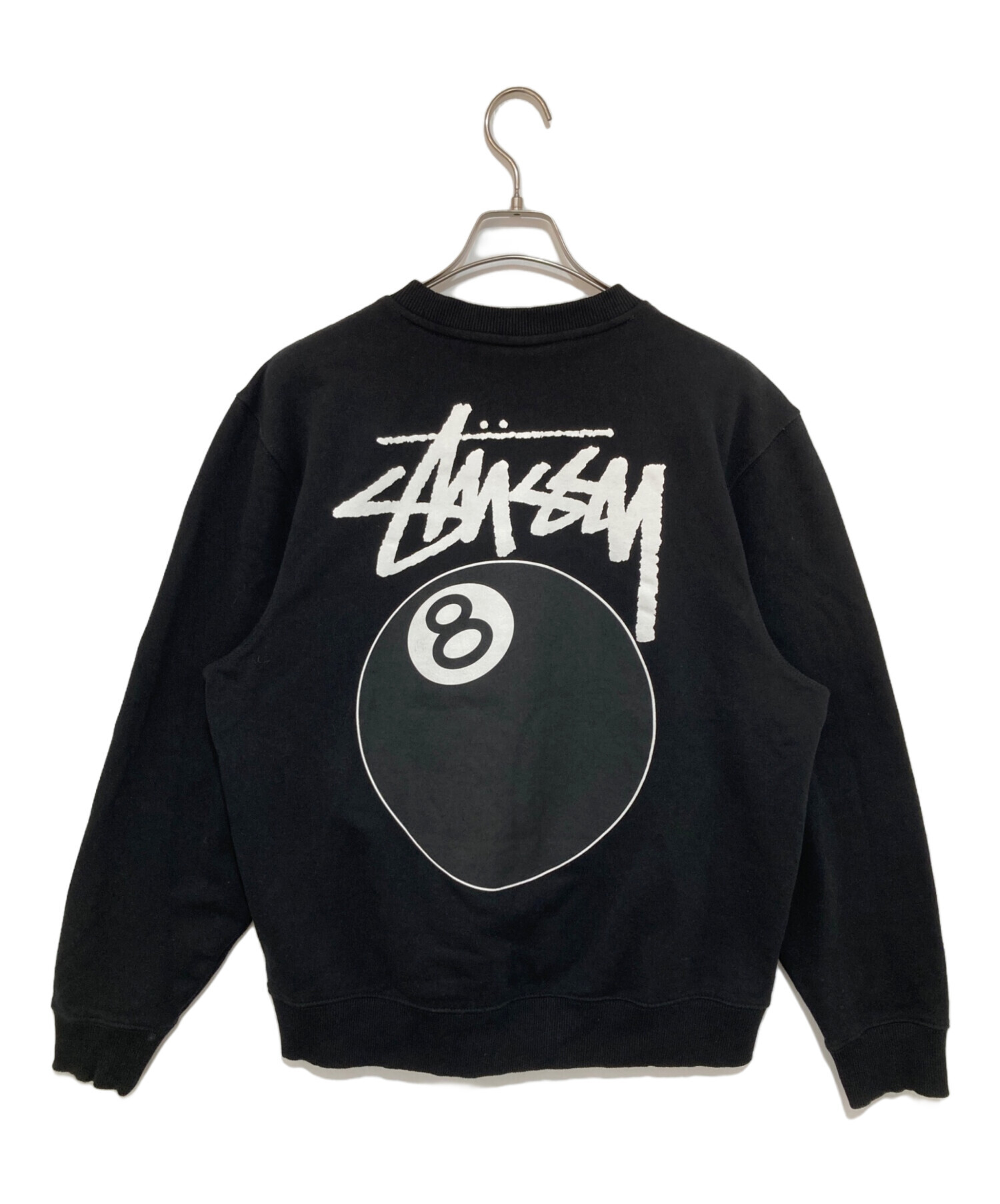 stussy (ステューシー) 両面8ボールプリントスウェット ブラック サイズ:M